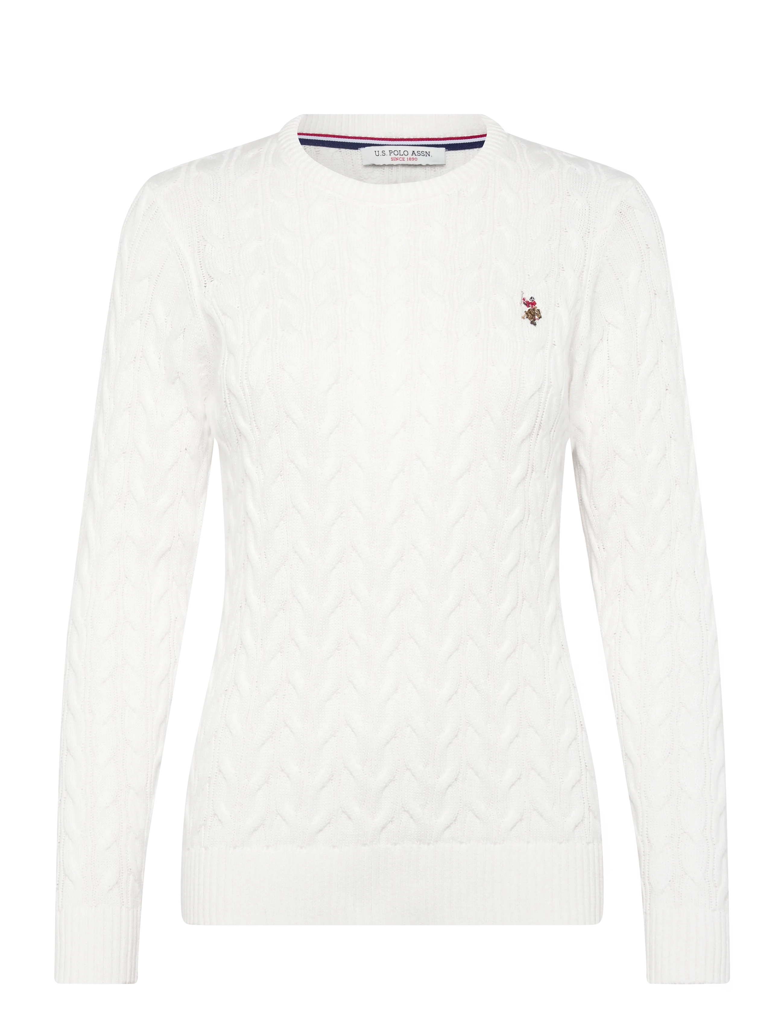 U.S. Polo Assn. MADELINE REG USPA W KNIT - Kleidung - 11-4201TCX CLOUD DANCER / white