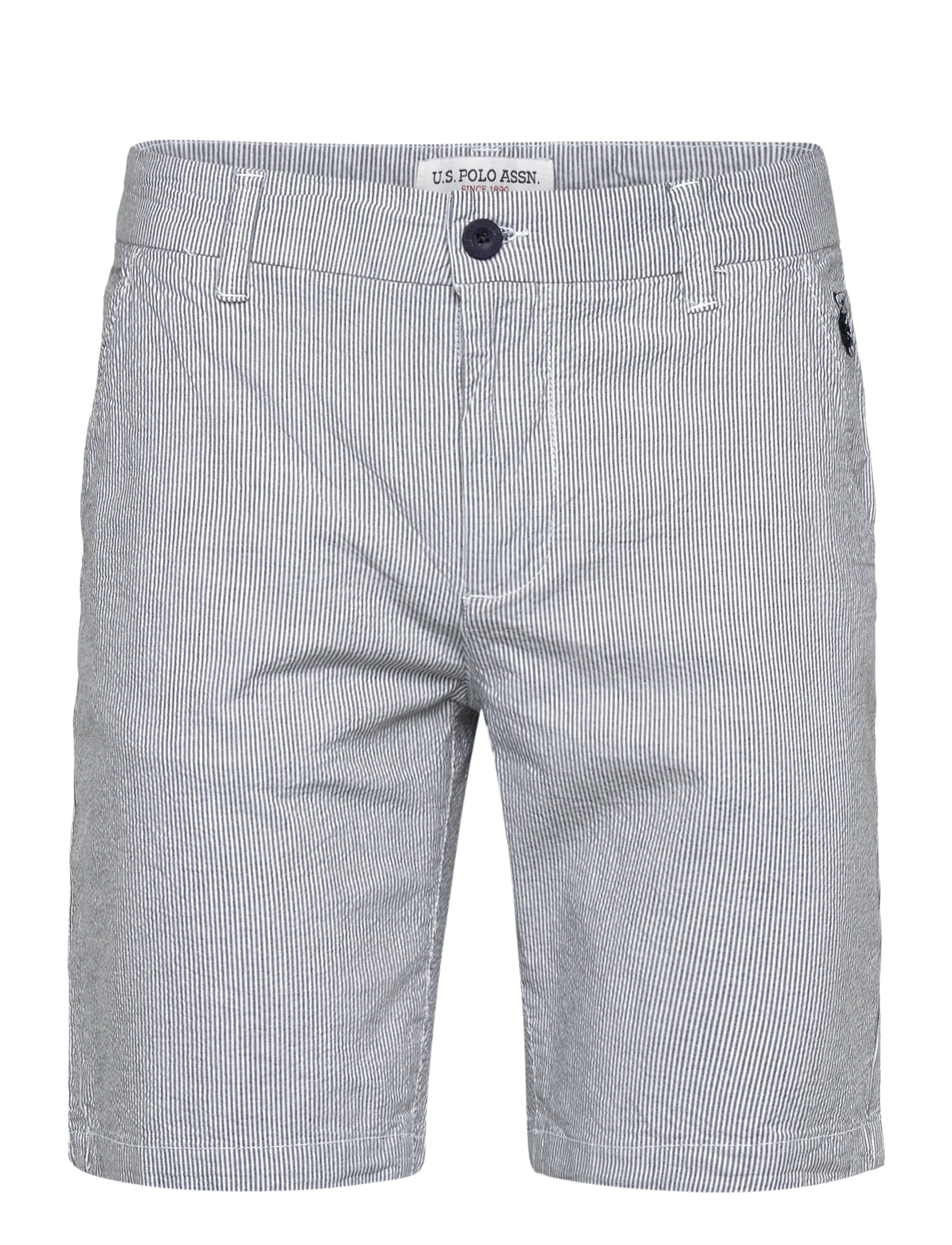 U.S. Polo Assn. CHRIS REG USPA M SHORTS - Šortai - 19-4020 DARK SAPPHIRE STRIPED / grey