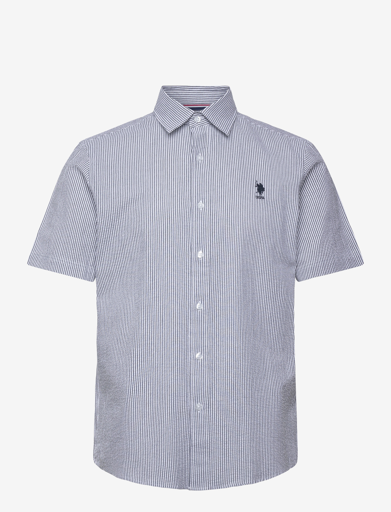 U.S. Polo Assn. - CHARLI  REG SS USPA M SHIRT - striped shirts - 19-4020 dark sapphire striped - 0