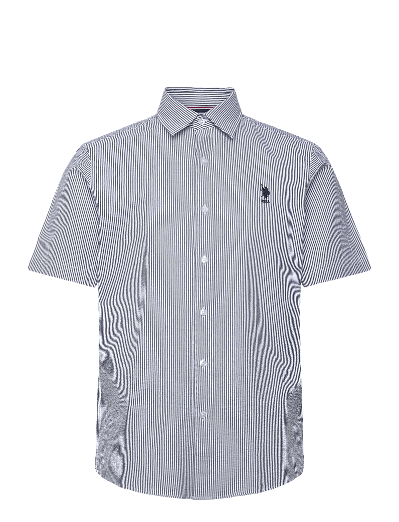 U.S. Polo Assn. - CHARLI REG SS USPA M SHIRT - striped shirts - 19-4020 dark sapphire striped - 0