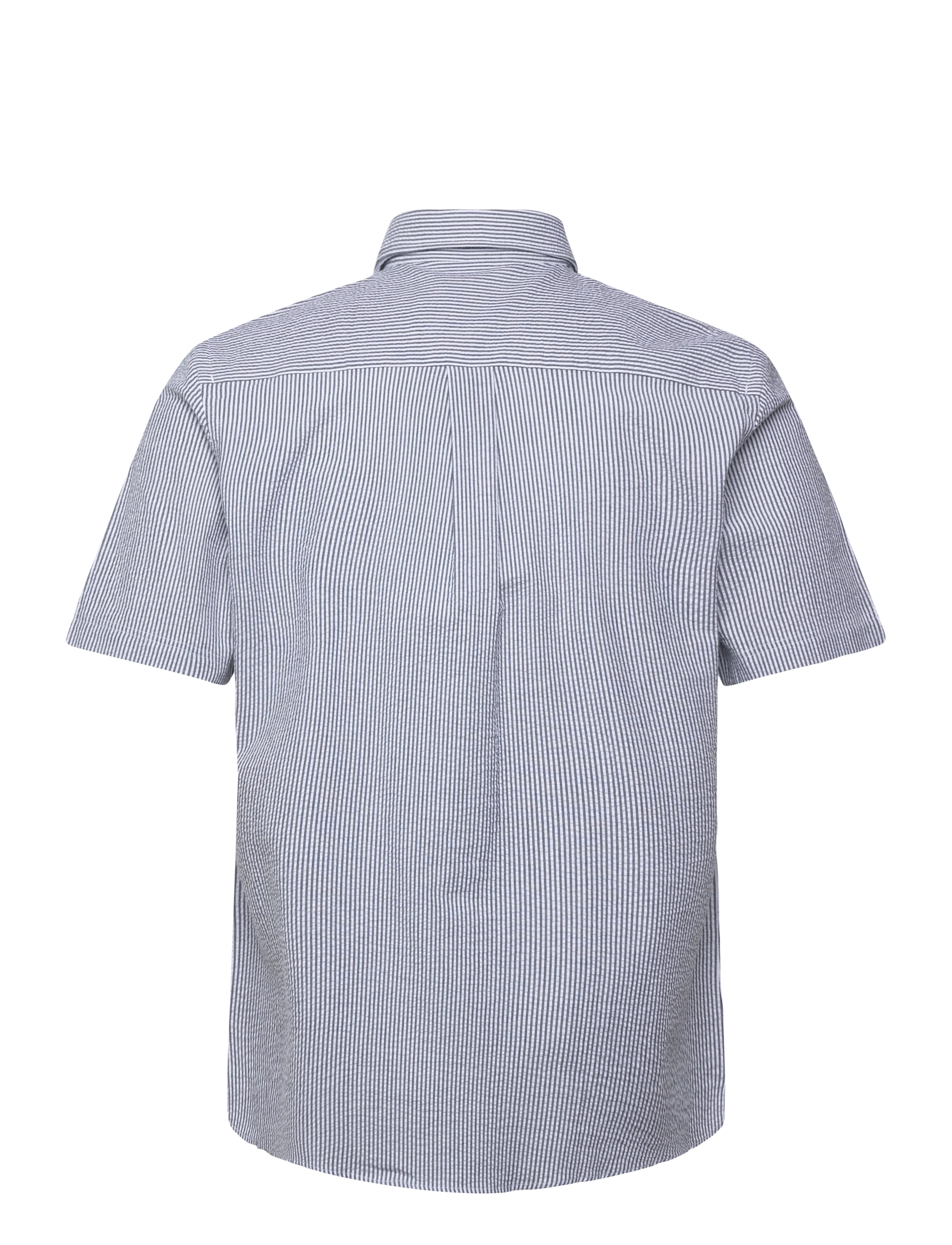 U.S. Polo Assn. - CHARLI  REG SS USPA M SHIRT - triibulised särgid - 19-4020 dark sapphire striped - 2
