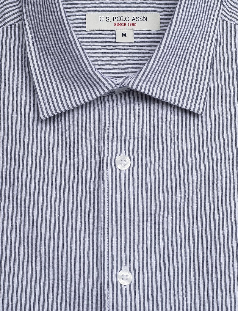 U.S. Polo Assn. - CHARLI REG SS USPA M SHIRT - striped shirts - 19-4020 dark sapphire striped - 2