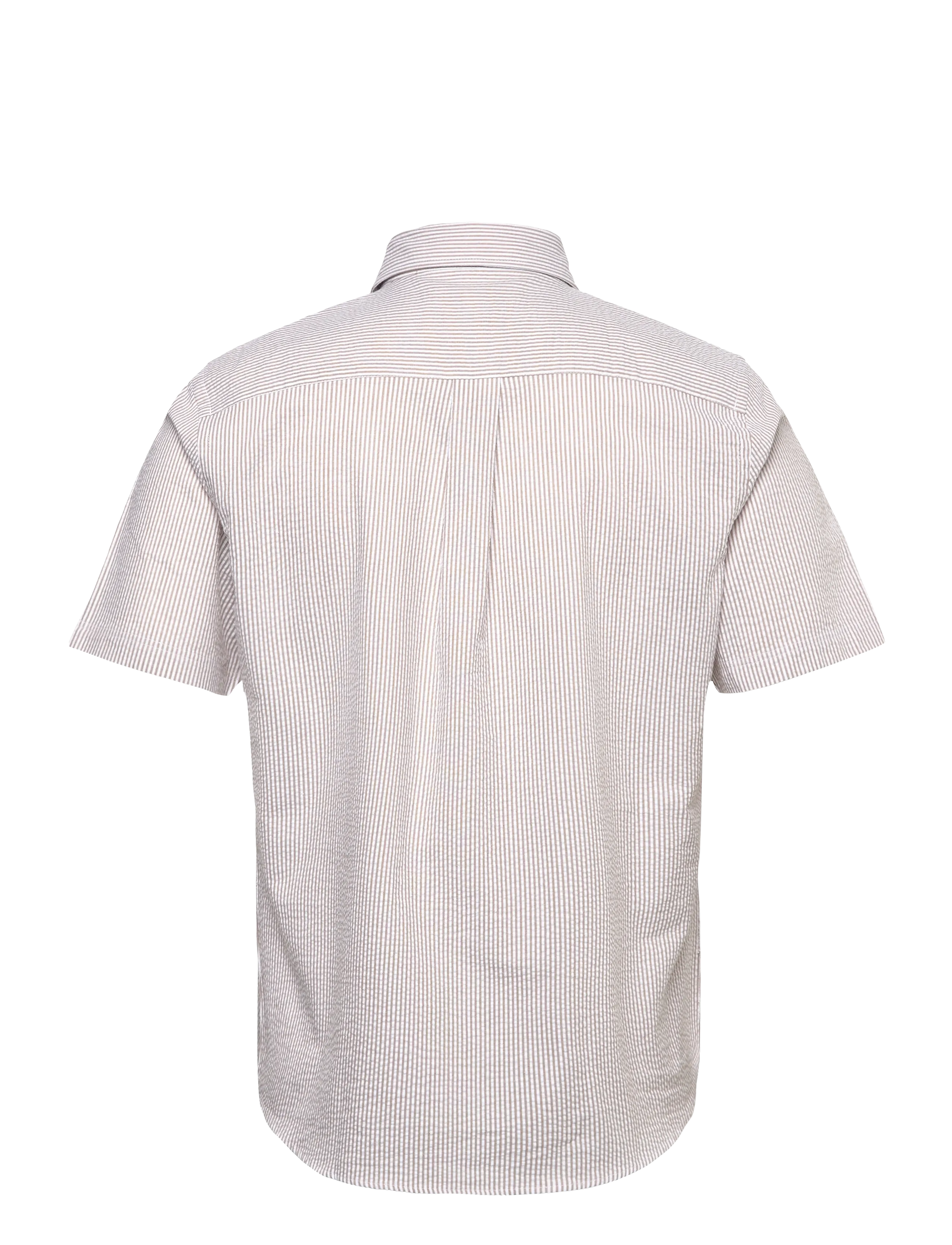 U.S. Polo Assn. - CHARLI  REG SS USPA M SHIRT - stribede skjorter - 16-1104tcx crockery striped - 2
