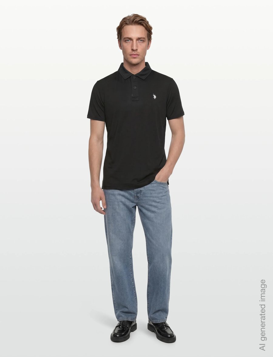 U.S. Polo Assn. - CLARK REG USPA M POLO - kurzärmelig - 19-4004tcx tap shoe - 0
