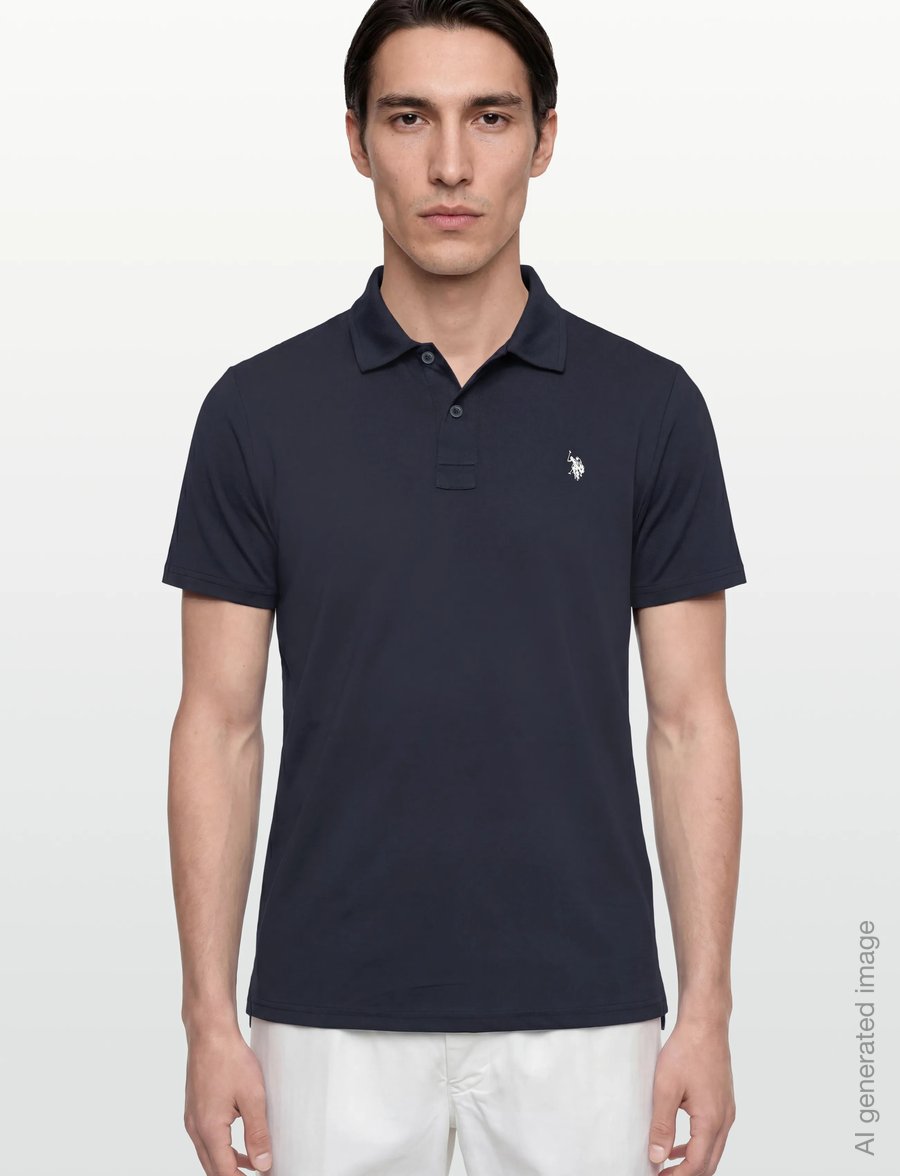 U.S. Polo Assn. - CLARK REG USPA M POLO - kurzärmelig - 19-4020tcx dark sapphire - 3