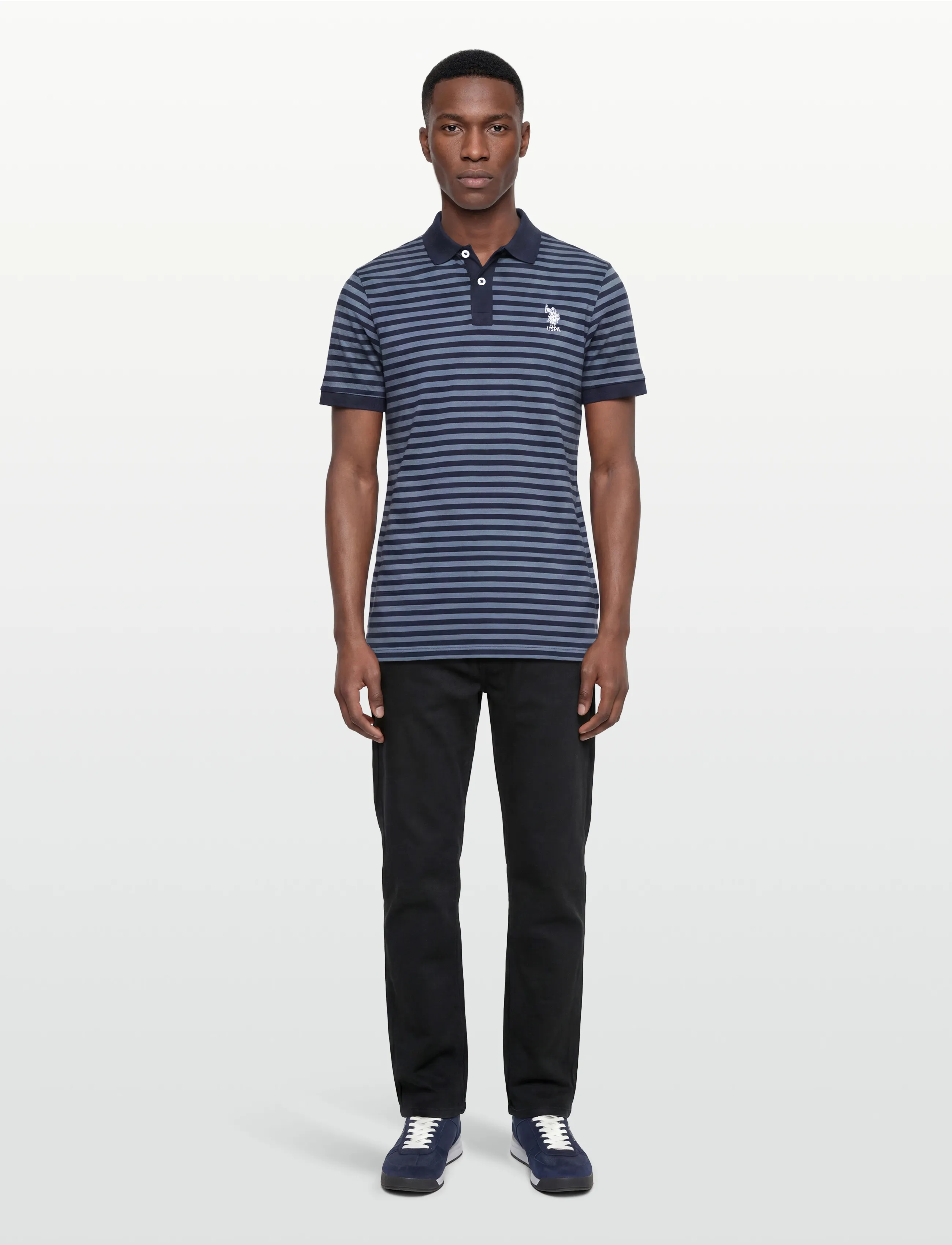 U.S. Polo Assn. Claus Reg Pi Uspa M Polo, S, Polos, Marineblau - Short-sleeved, Männerswear