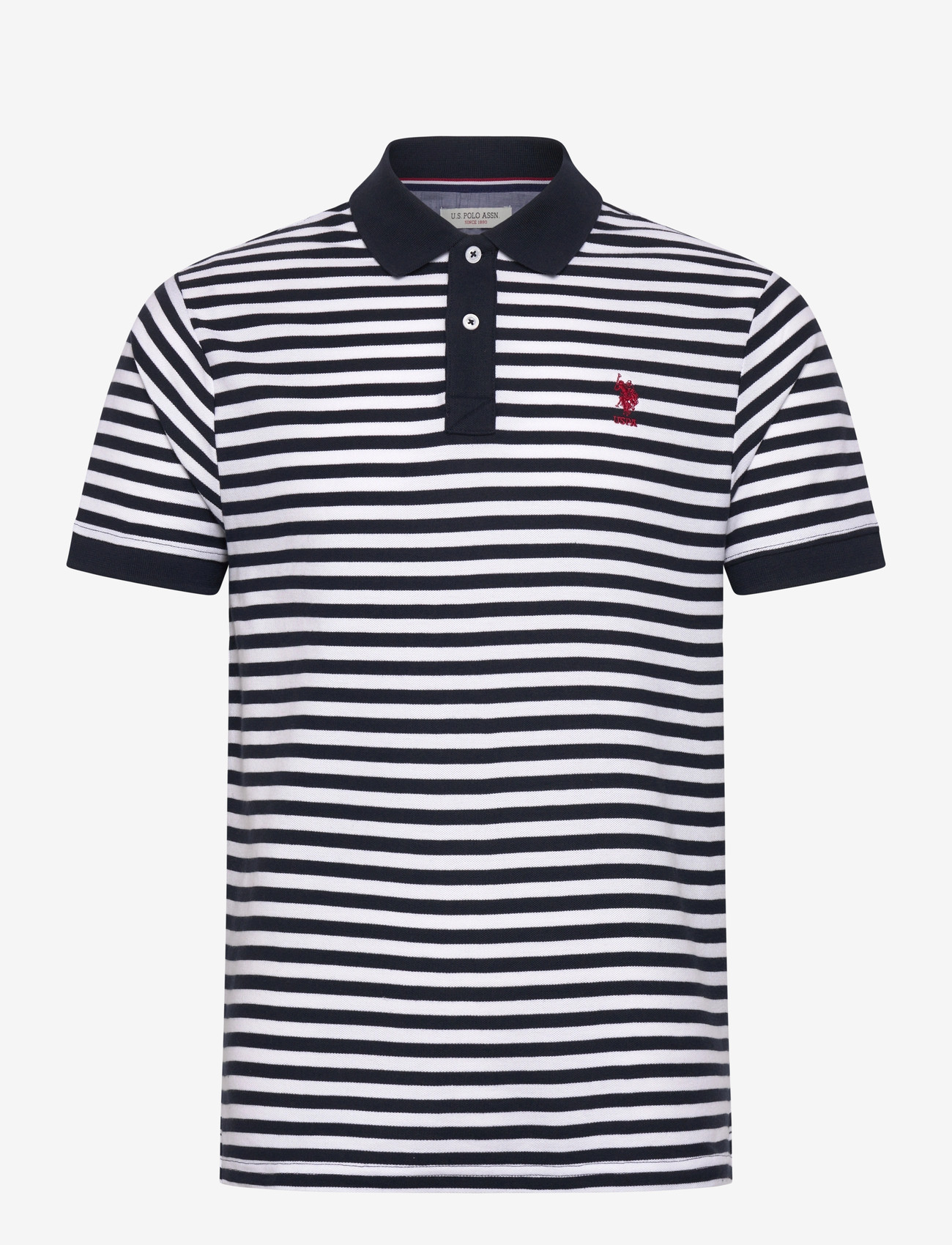 U.S. Polo Assn. - CLAUS REG PI USPA M POLO - stutterma polo - 11-0601 bright white striped - 0