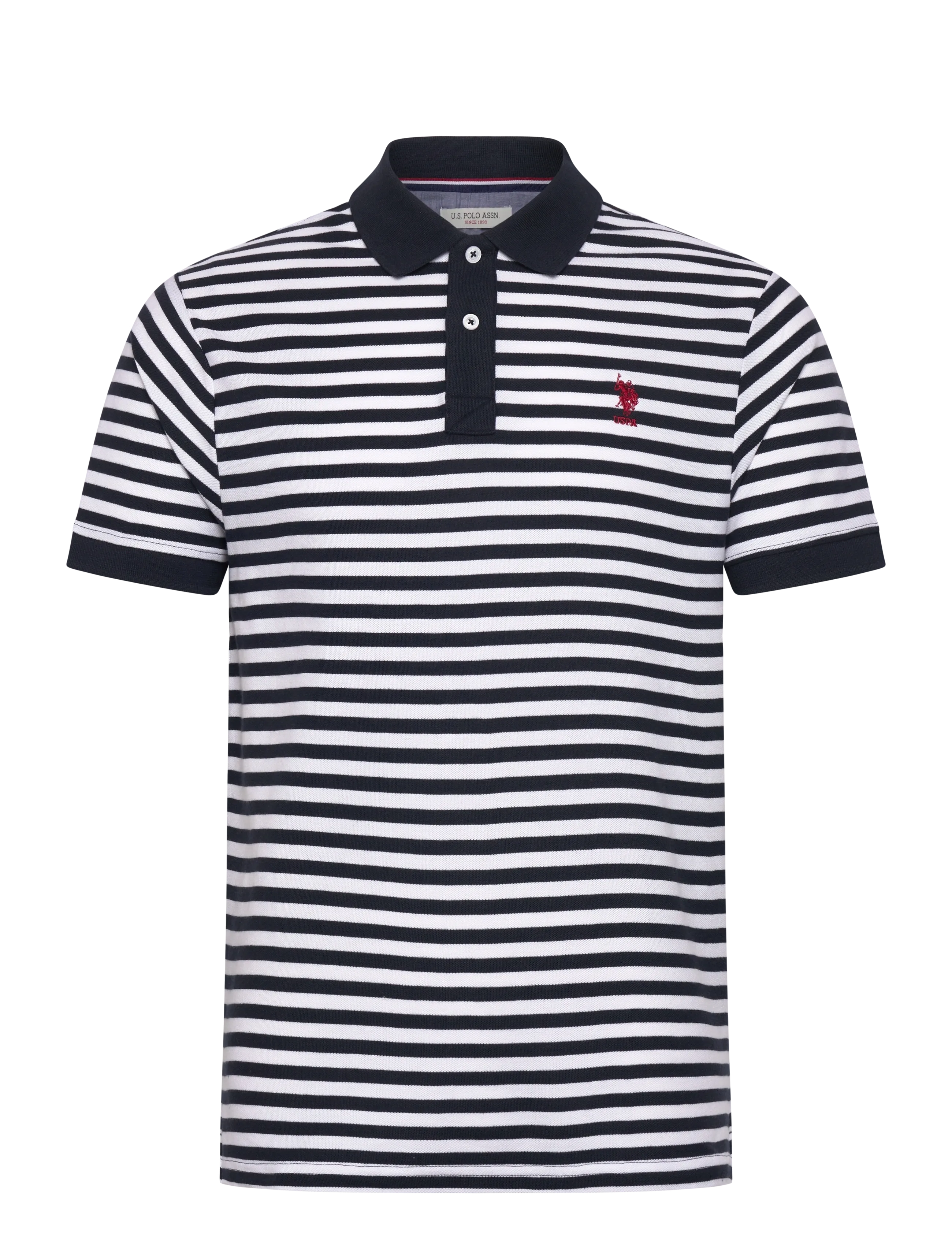 U.S. Polo Assn. CLAUS REG PI USPA M POLO - U.S. Polo Assn. - 11-0601 BRIGHT WHITE STRIPED / white