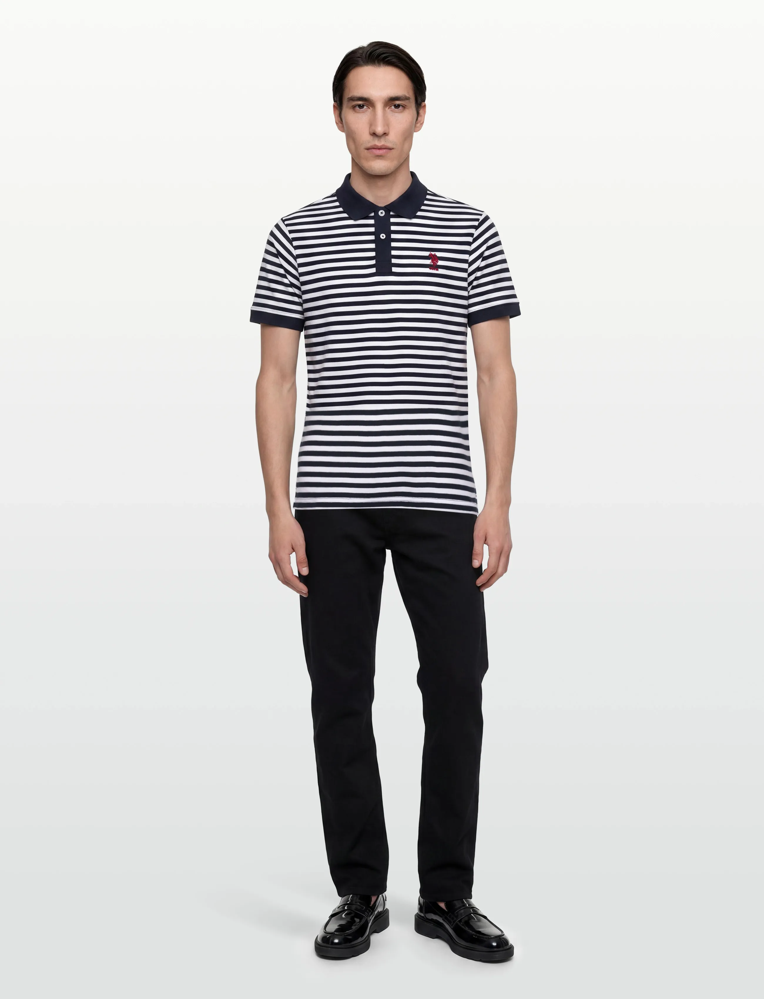 U.S. Polo Assn. Claus Reg Pi Uspa M Polo, M, Polos, Weiß - Short-sleeved, Männerswear