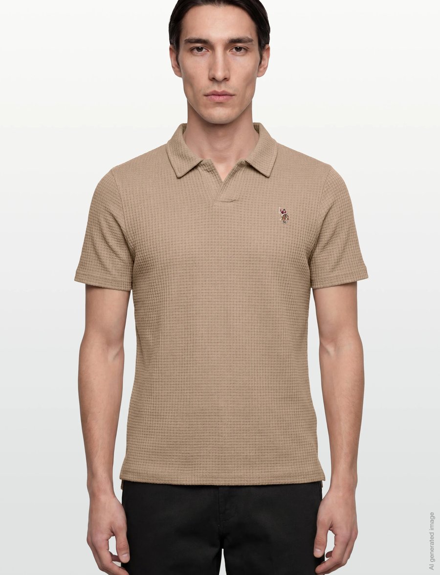 U.S. Polo Assn. - COSTA REG USPA M POLO - kurzärmelig - 16-1104tcx crockery - 3
