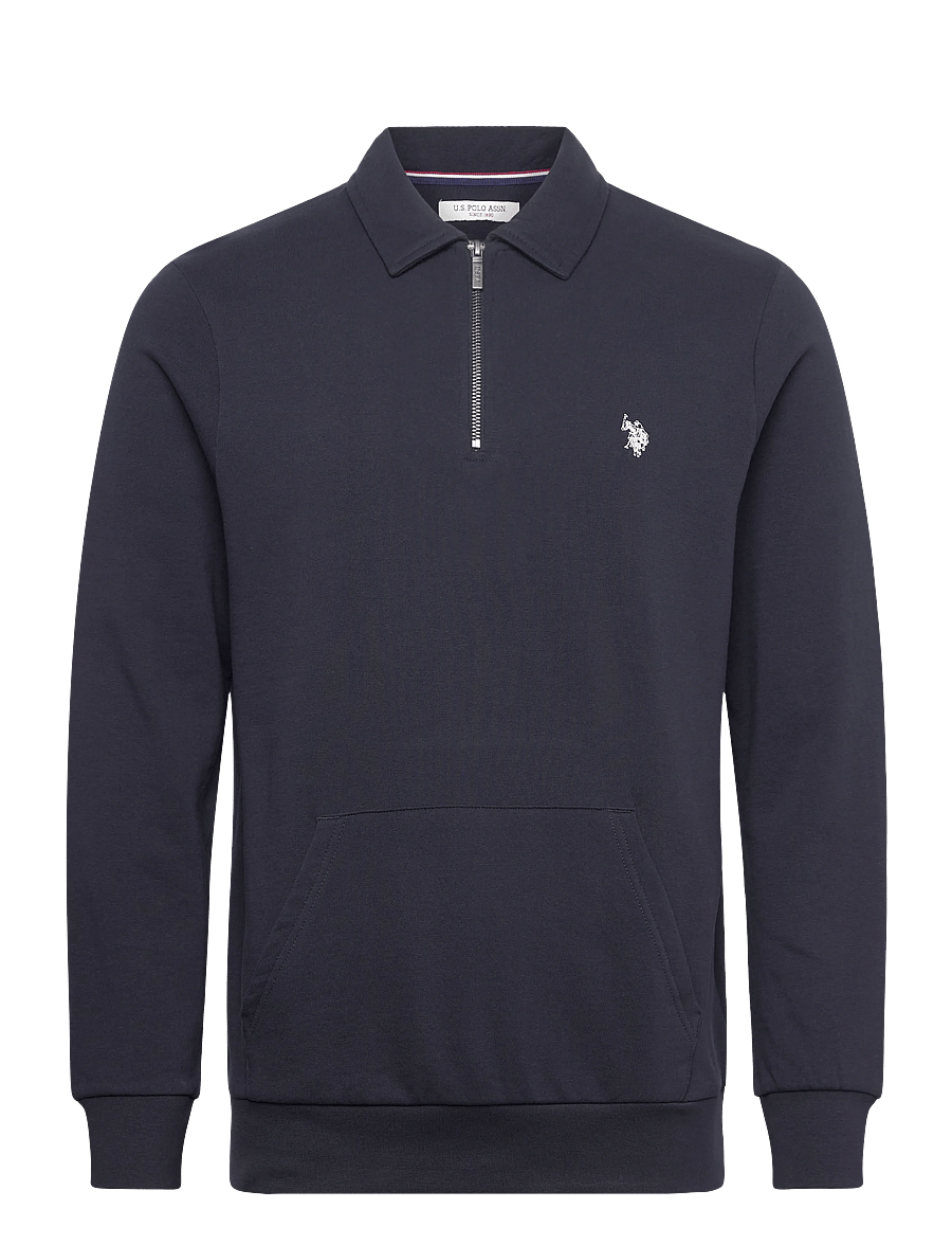 U.S. Polo Assn. - THEODOR REG HZ USPA M SWEAT - pullover mit halbem reißverschluss - dark sapphire - 0