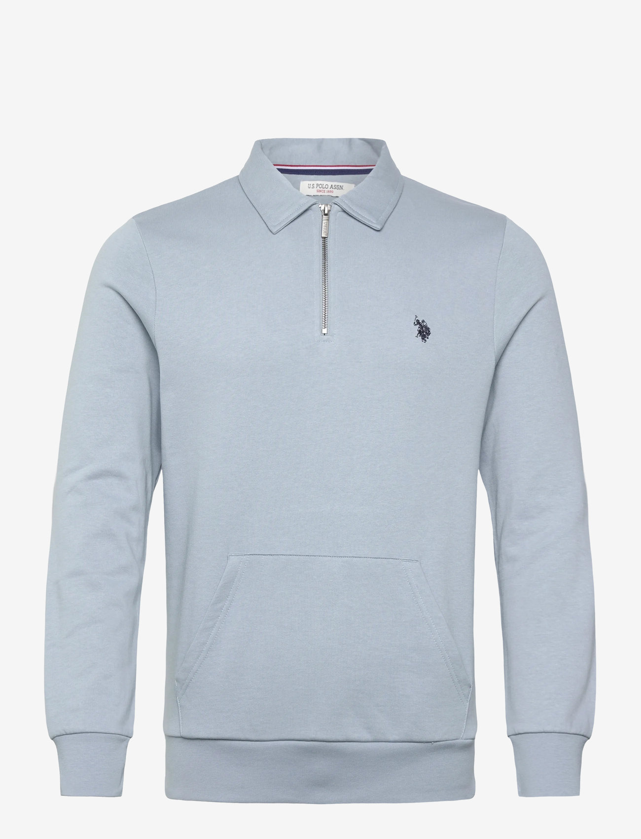 U.S. Polo Assn. - THEODOR REG HZ USPA M SWEAT - tõmblukk-kaelusega džemprid - dusty blue - 0