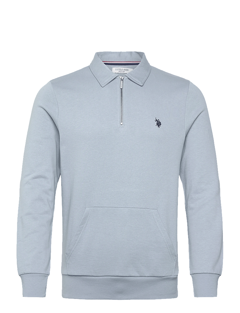 U.S. Polo Assn. - THEODOR REG HZ USPA M SWEAT - tõmblukk-kaelusega džemprid - dusty blue - 0