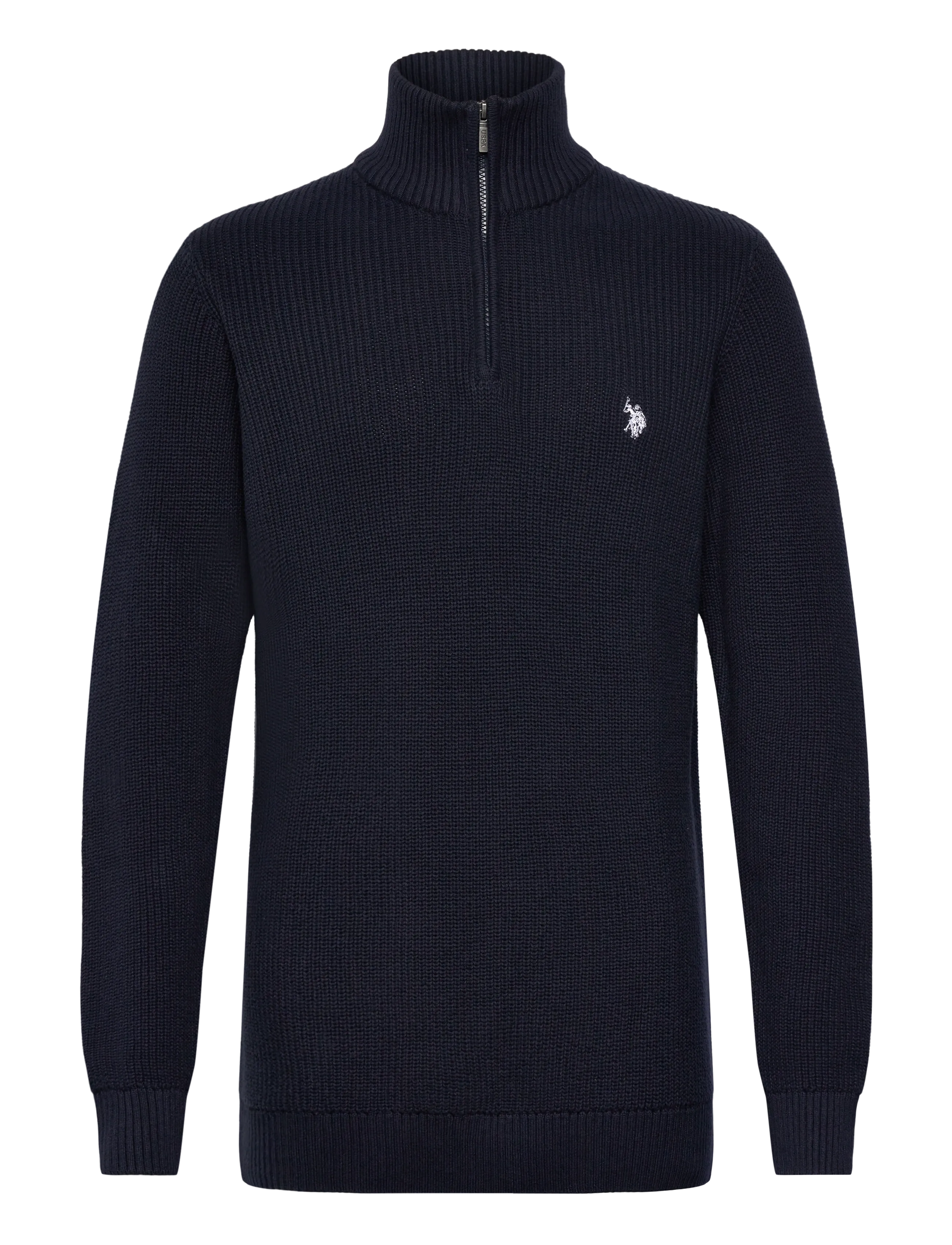U.S. Polo Assn. RAFAEL REG HZ USPA M KNIT - Pullover mit halbem Reißverschluss - DARK SAPPHIRE / navy