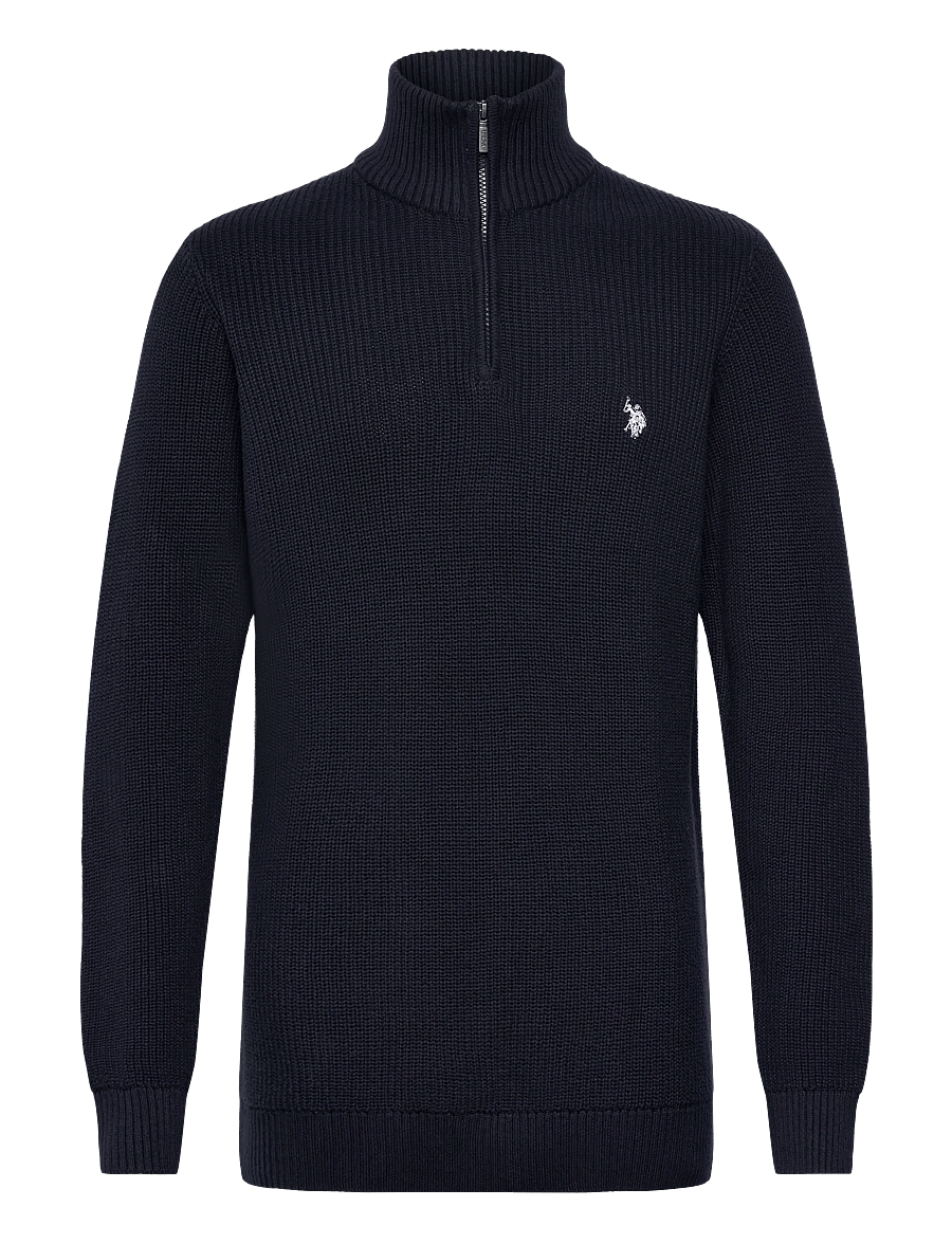 U.S. Polo Assn. - RAFAEL REG HZ USPA M KNIT - poolpika lukuga džemprid - dark sapphire - 0