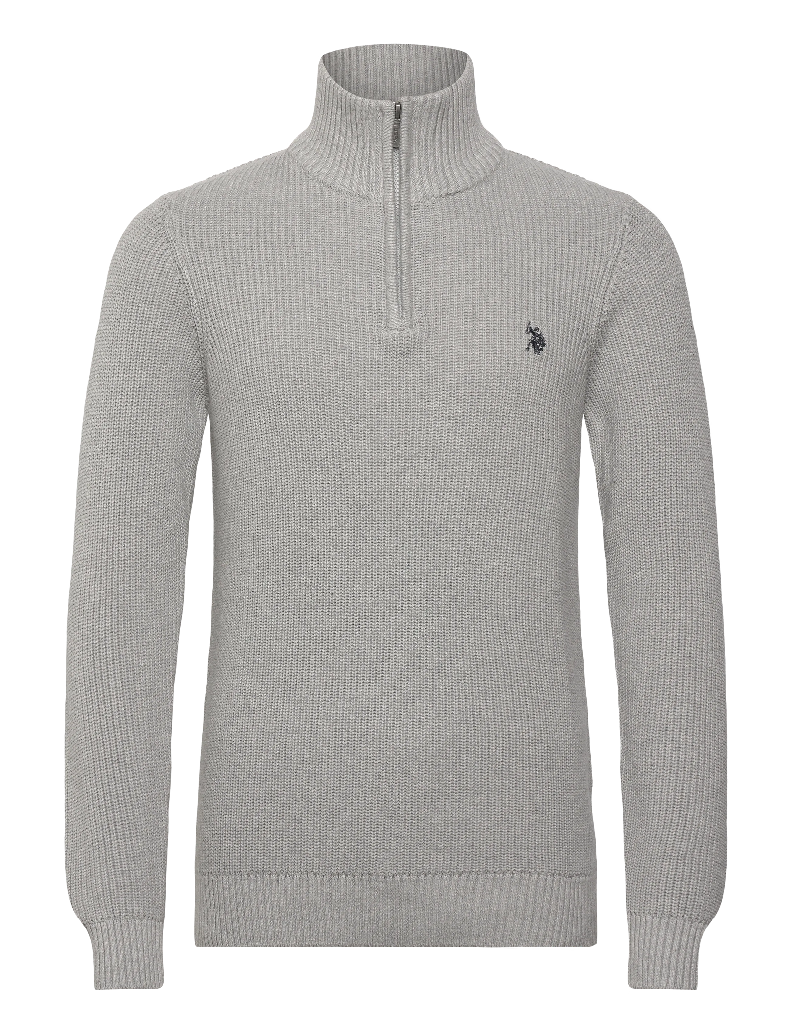U.S. Polo Assn. RAFAEL REG HZ USPA M KNIT - Strickmode - GREY MÉLANGE / grey