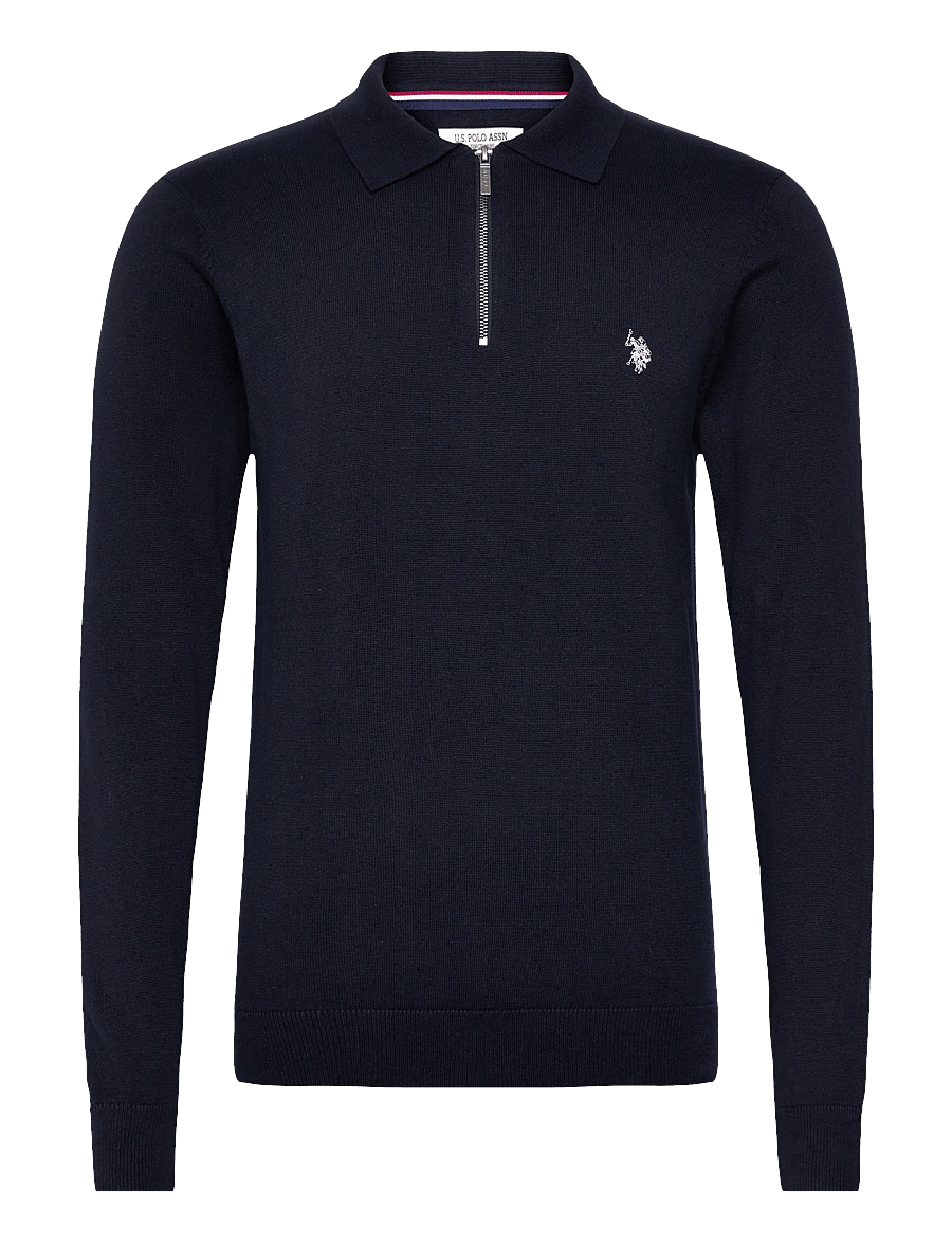 U.S. Polo Assn. - ROCKY REG HZ USPA M KNIT - pullover mit halbem reißverschluss - dark sapphire - 0