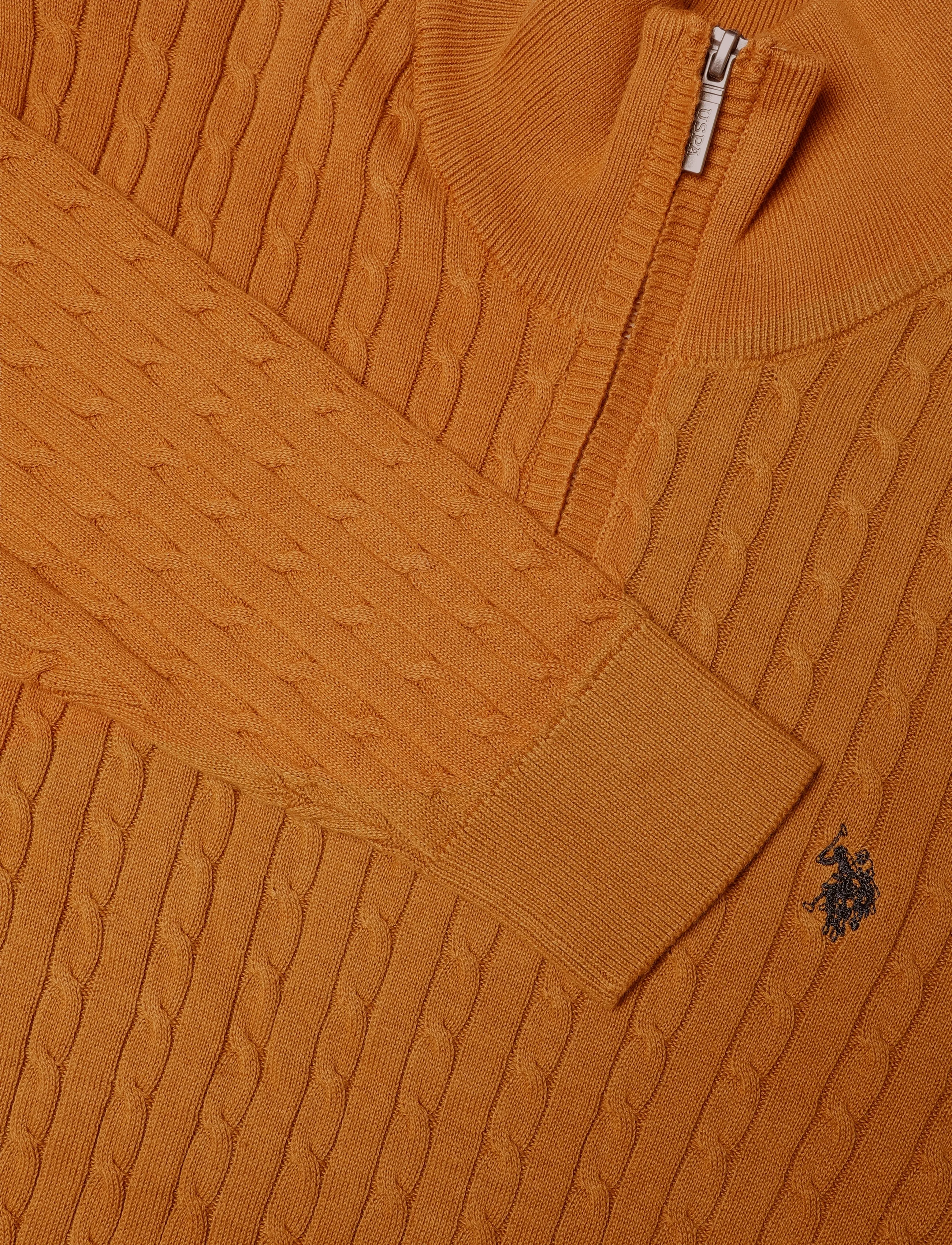 U.S. Polo Assn. - ROMEO REG CAB HZ USPA M KNIT - höstkläder - brown sugar - 2