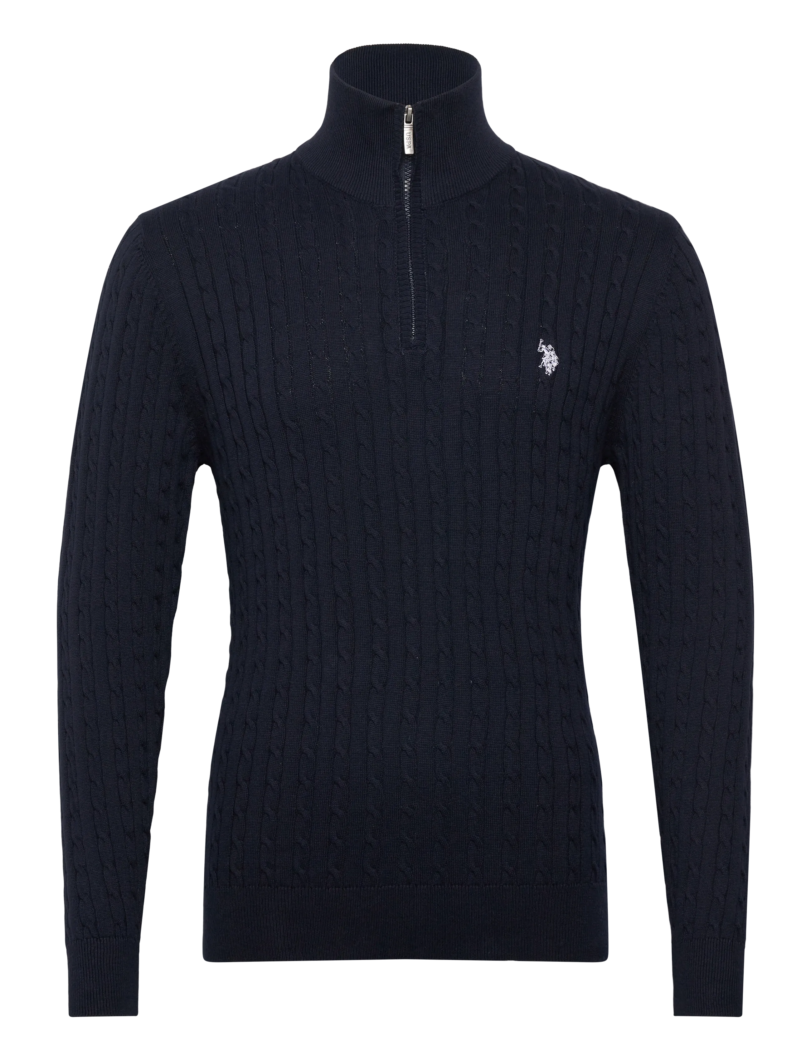 U.S. Polo Assn. ROMEO REG CAB HZ USPA M KNIT - Strickmode - DARK SAPPHIRE / navy