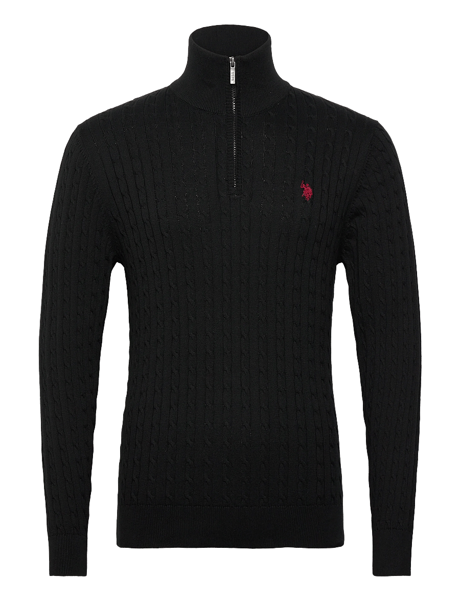 U.S. Polo Assn. - ROMEO REG CAB HZ USPA M KNIT - halfzip strik - tap shoe - 0