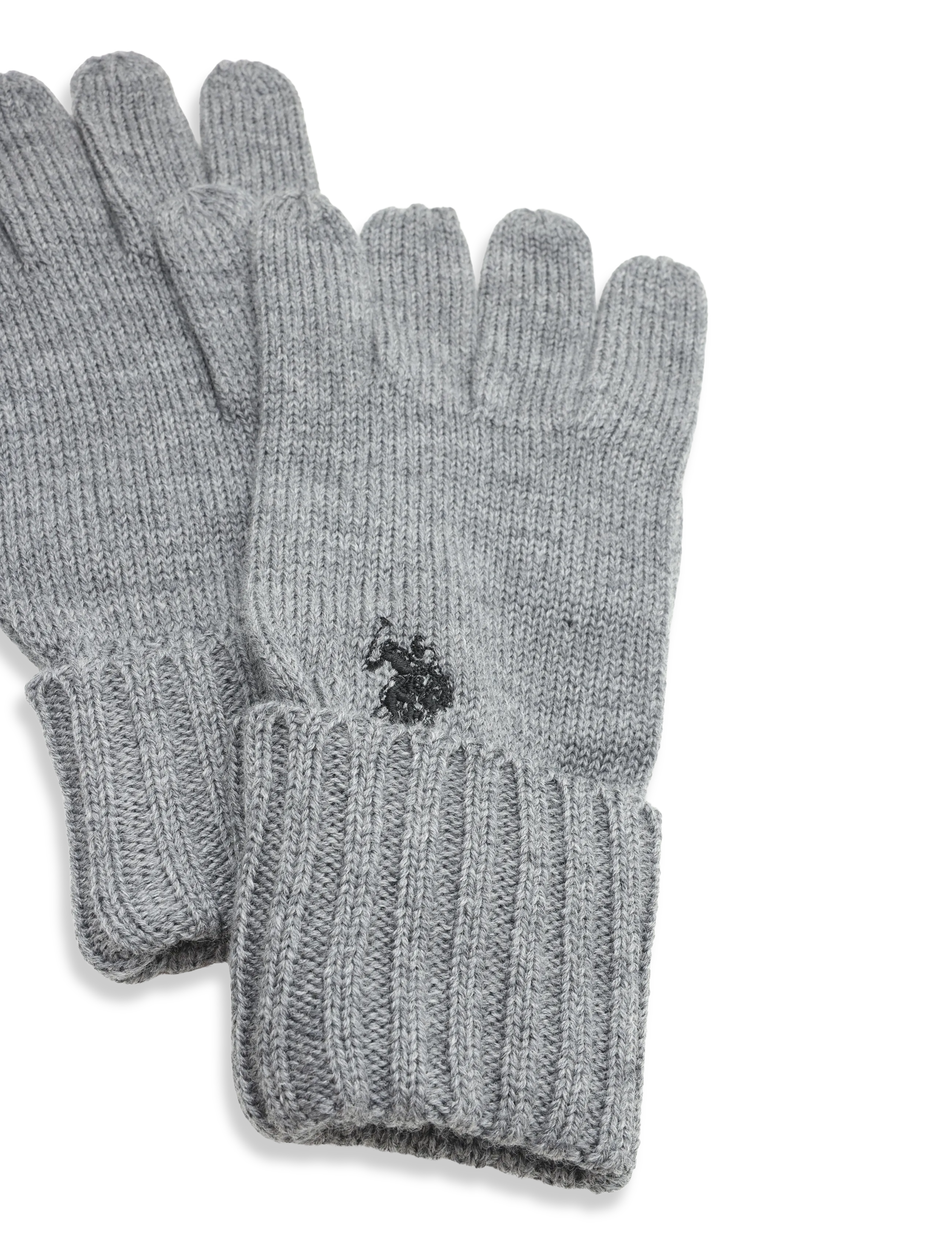 U.S. Polo Assn. - OBI REG GLOVES USPA UNI ACC - mössor & handskar - antracit grey melange - 2