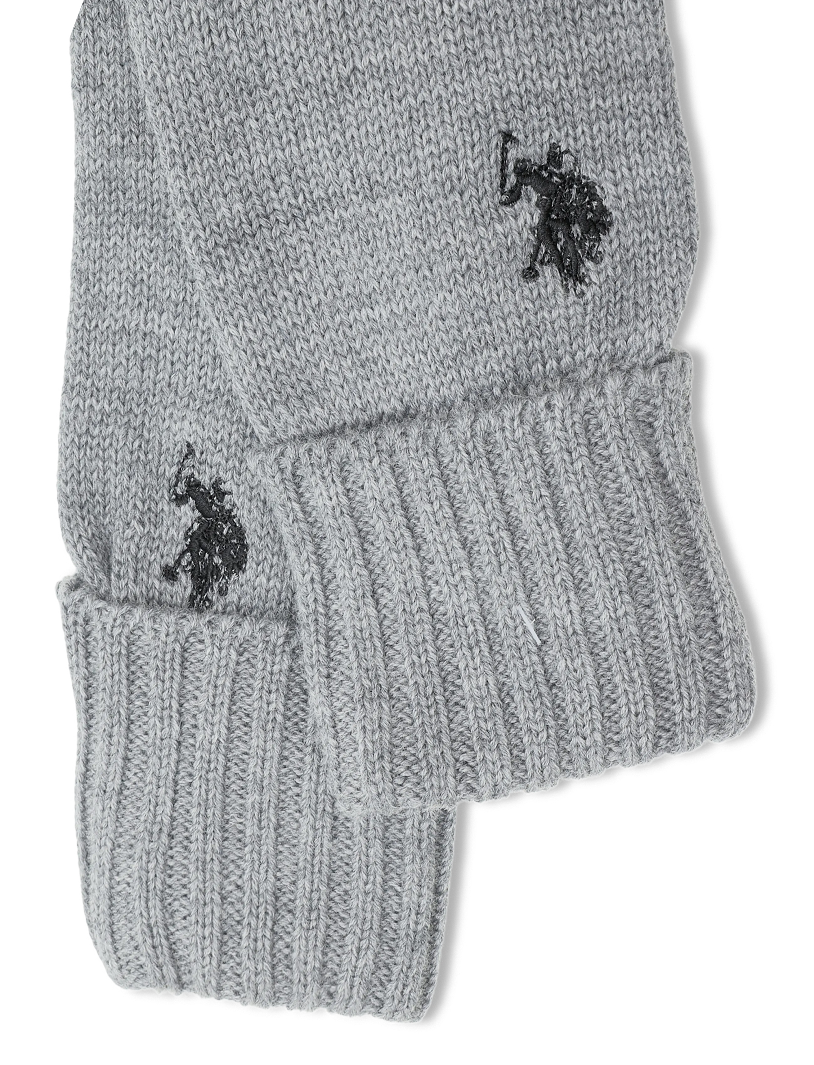 U.S. Polo Assn. - OBI REG GLOVES USPA UNI ACC - mössor & handskar - antracit grey melange - 3