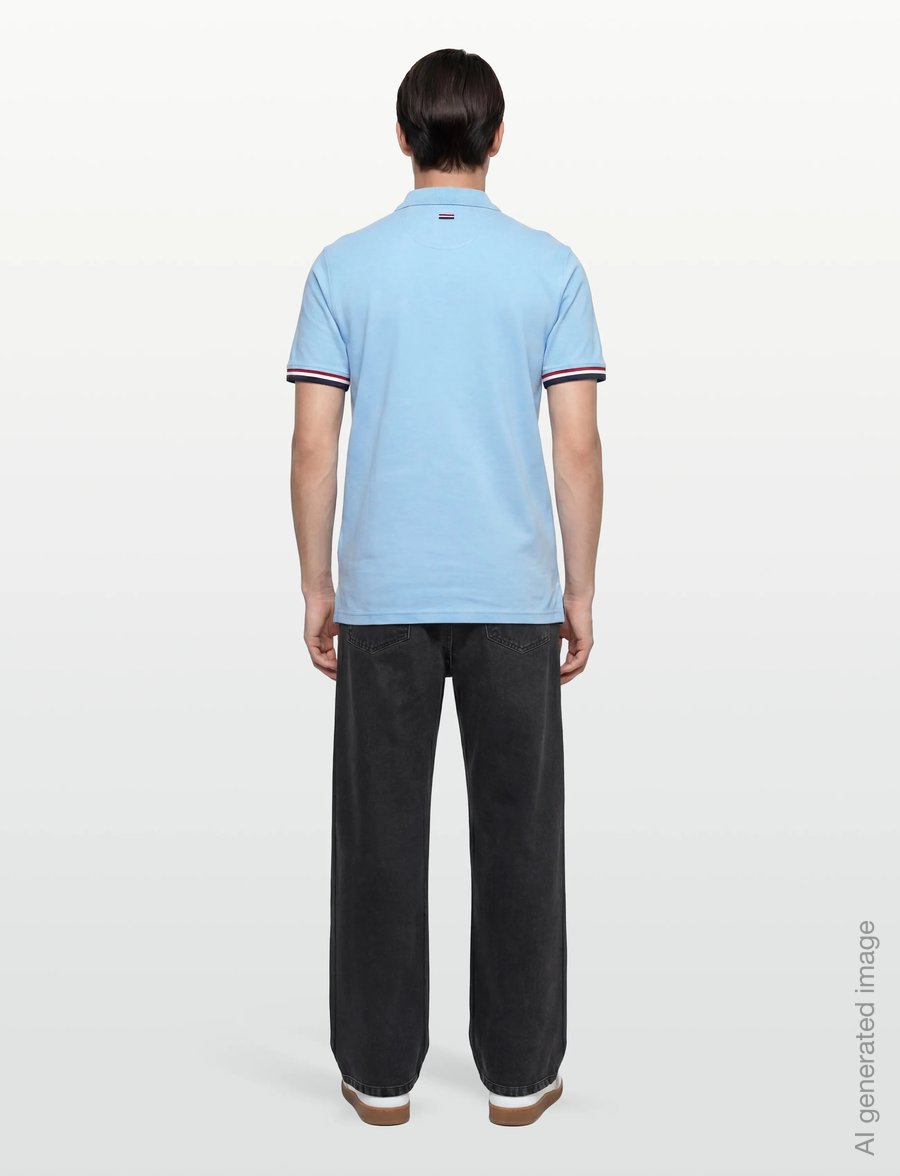 U.S. Polo Assn. - MEO REG PI USPA M POLO - short-sleeved polos - 15-3920tcx placid blue - 4