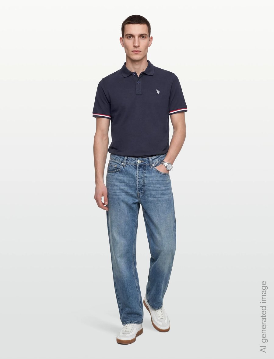 U.S. Polo Assn. - MEO REG PI USPA M POLO - kurzärmelig - dark sapphire - 0