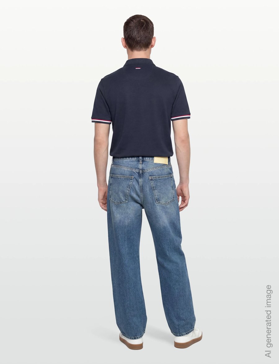 U.S. Polo Assn. - MEO REG PI USPA M POLO - kurzärmelig - dark sapphire - 4