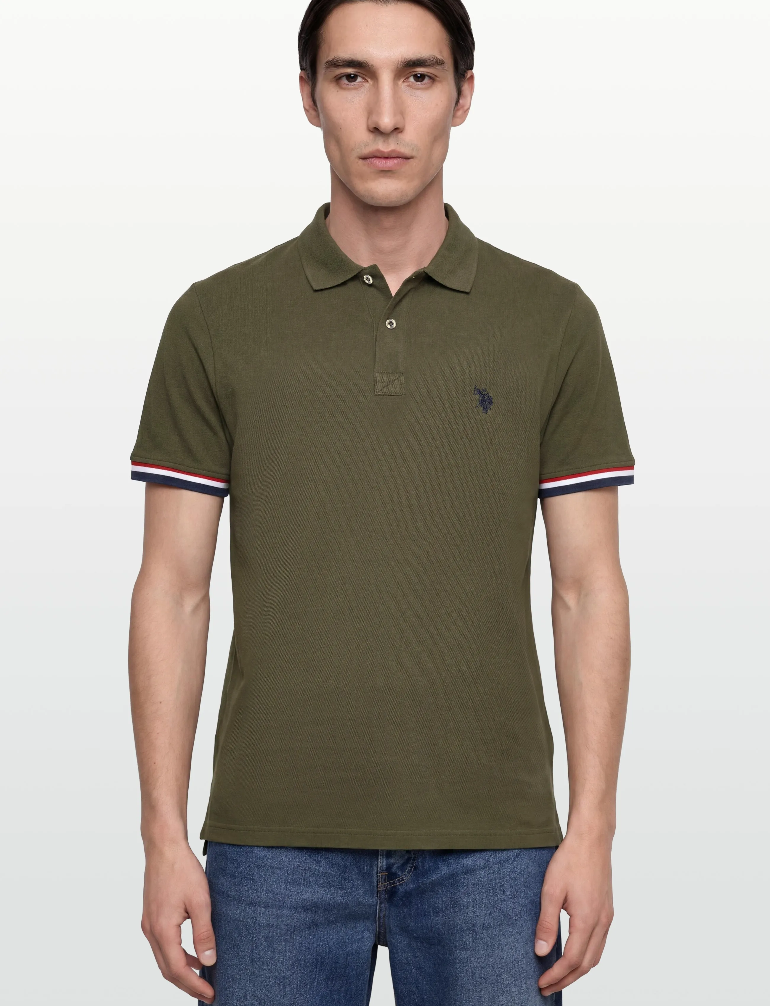 U.S. Polo Assn. - MEO REG PI USPA M POLO - kortærmede poloer - forest night - 3