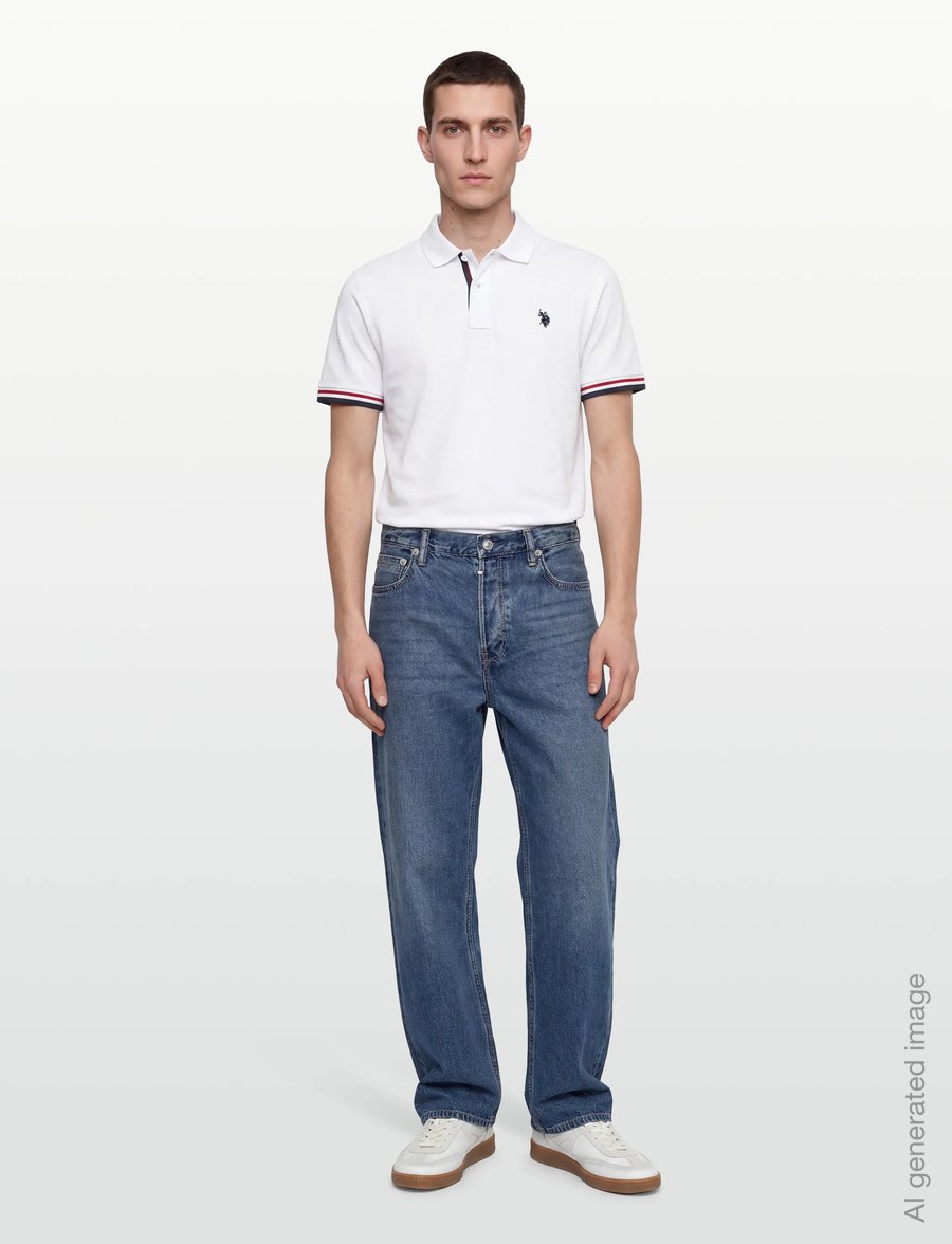 U.S. Polo Assn. - MEO REG PI USPA M POLO - short-sleeved polos - white - 0