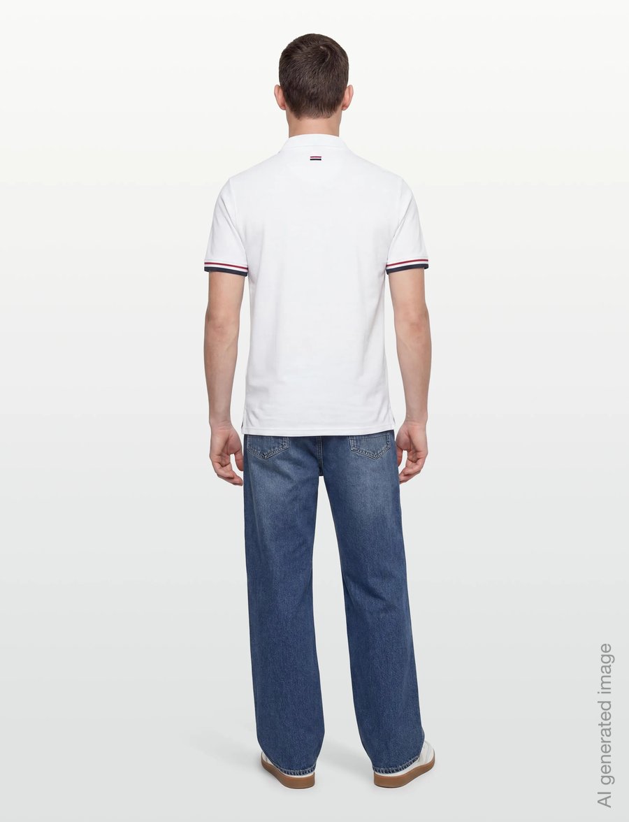 U.S. Polo Assn. - MEO REG PI USPA M POLO - short-sleeved polos - white - 4