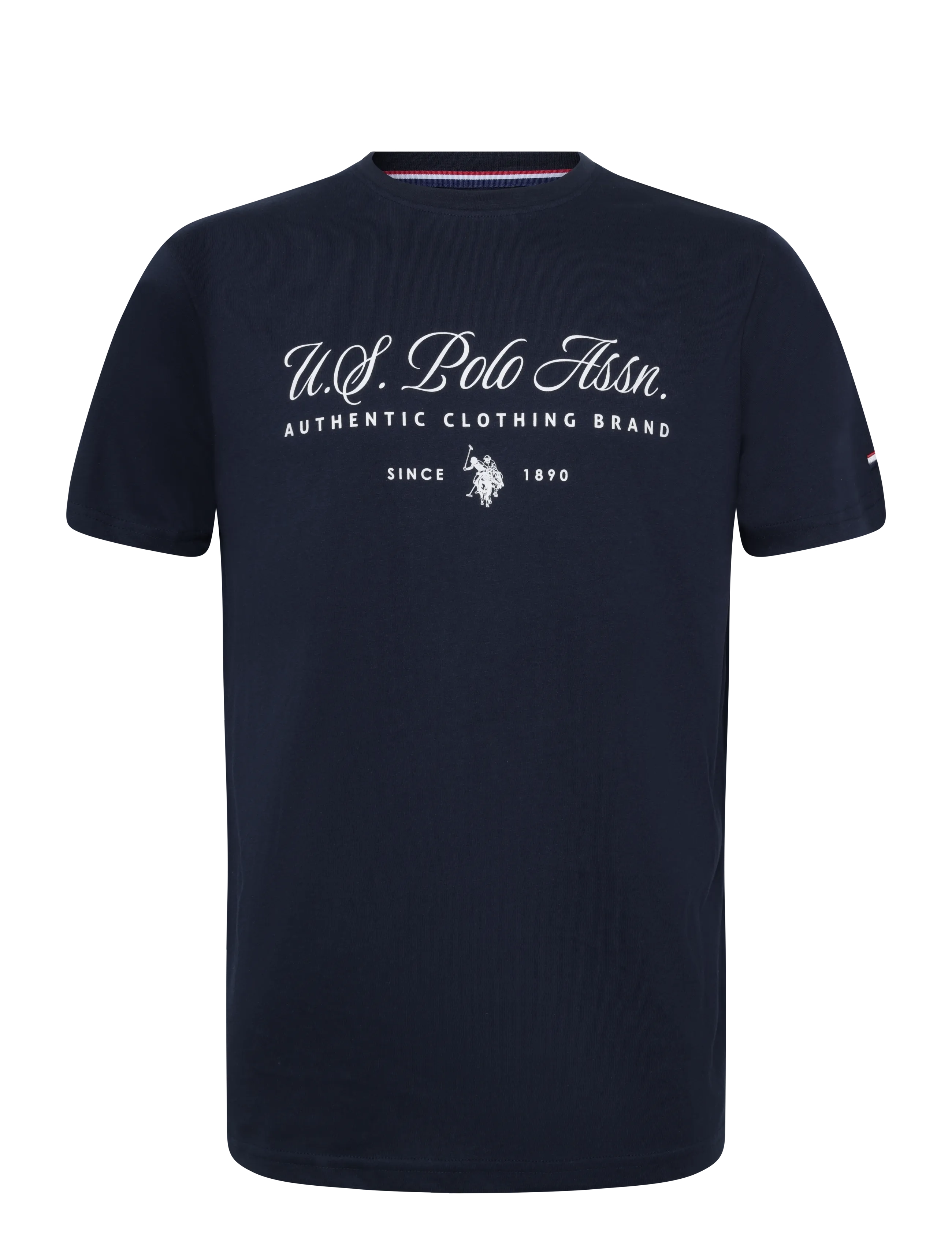 U.S. Polo Assn. UMDAG TOP SHS JRS - T-shirts - 19-4020TCX DARK SAPPHIRE / navy