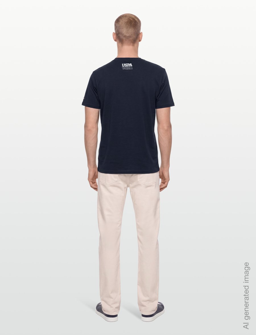 U.S. Polo Assn. - UMDAG TOP SHS JRS - kurzärmelige t-shirts - 19-4020tcx dark sapphire - 4