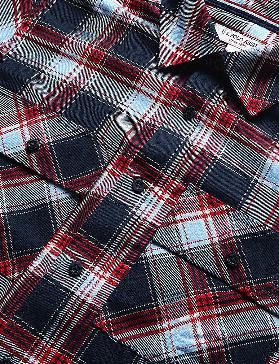U.S. Polo Assn. - UMDARRYL SHIRT LS WVN - flanell-hemden - placid blue - 2