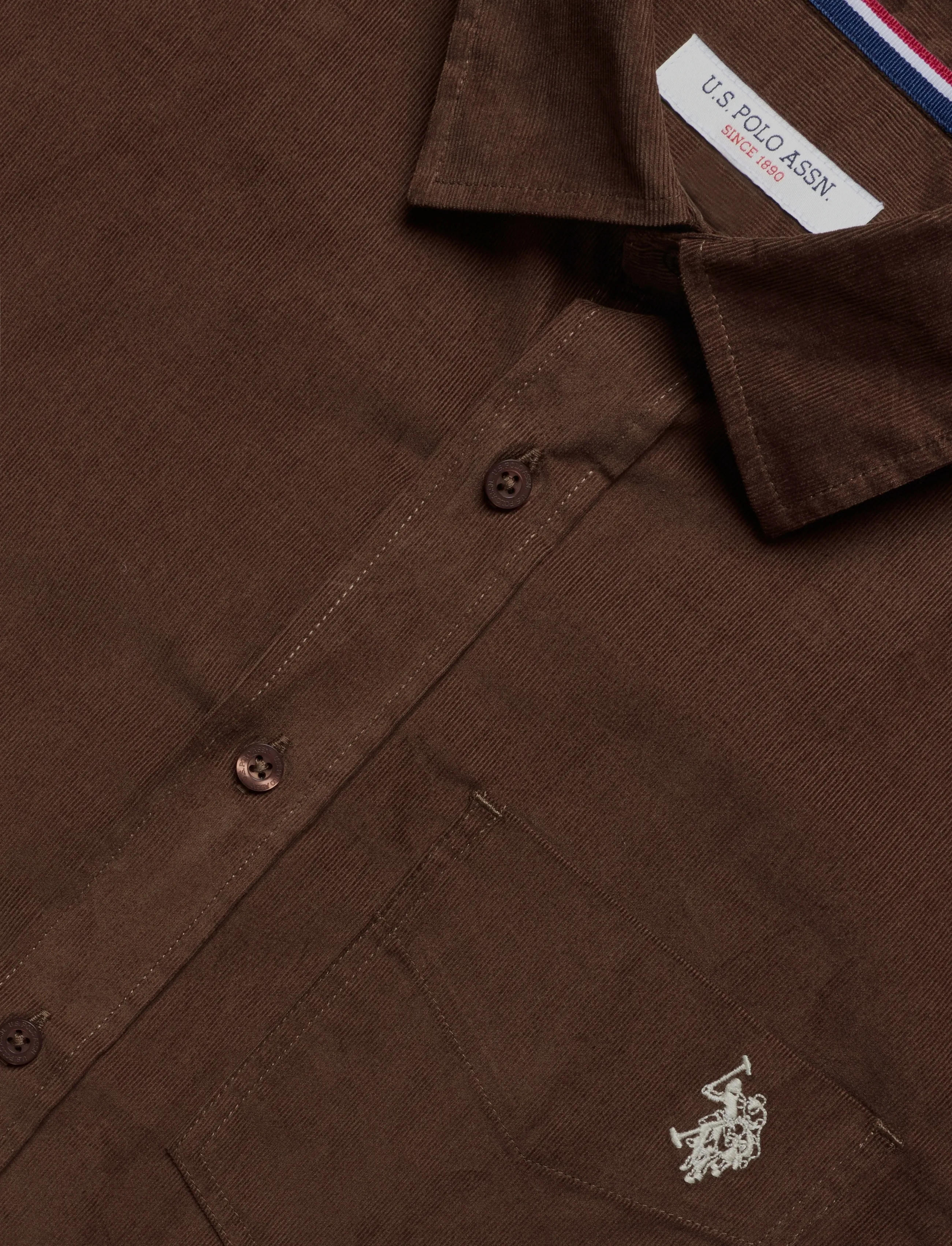 U.S. Polo Assn. - UMDAREN SHIRT LS WVN - cordhemden - chestnut - 2