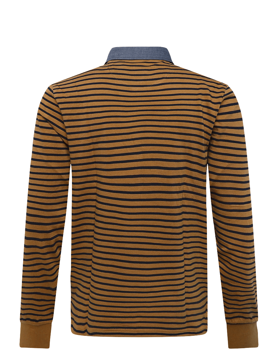 U.S. Polo Assn. - UMDEX POLO LS JRS - långärmade stickade pikétröjor - brown sugar - 1