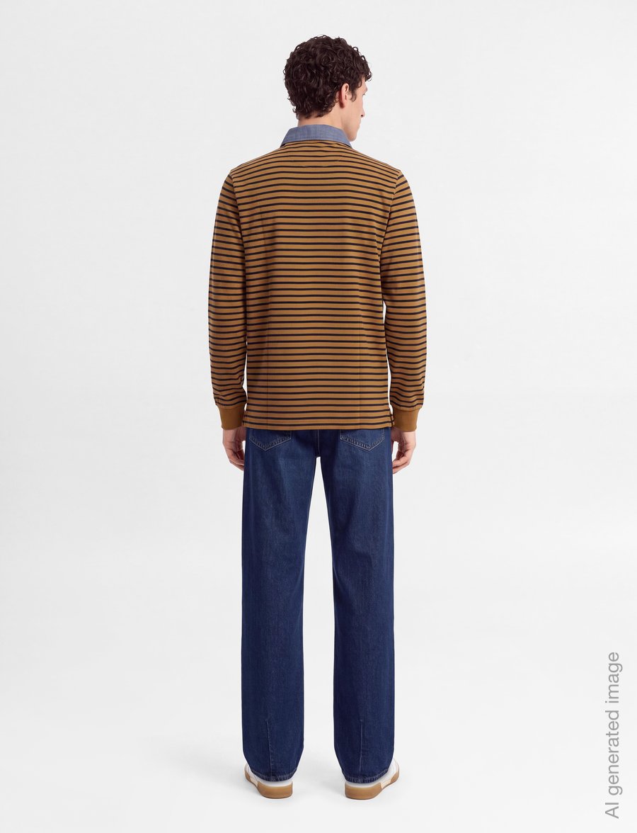 U.S. Polo Assn. - UMDEX POLO LS JRS - pikkade varrukatega polod - brown sugar - 4