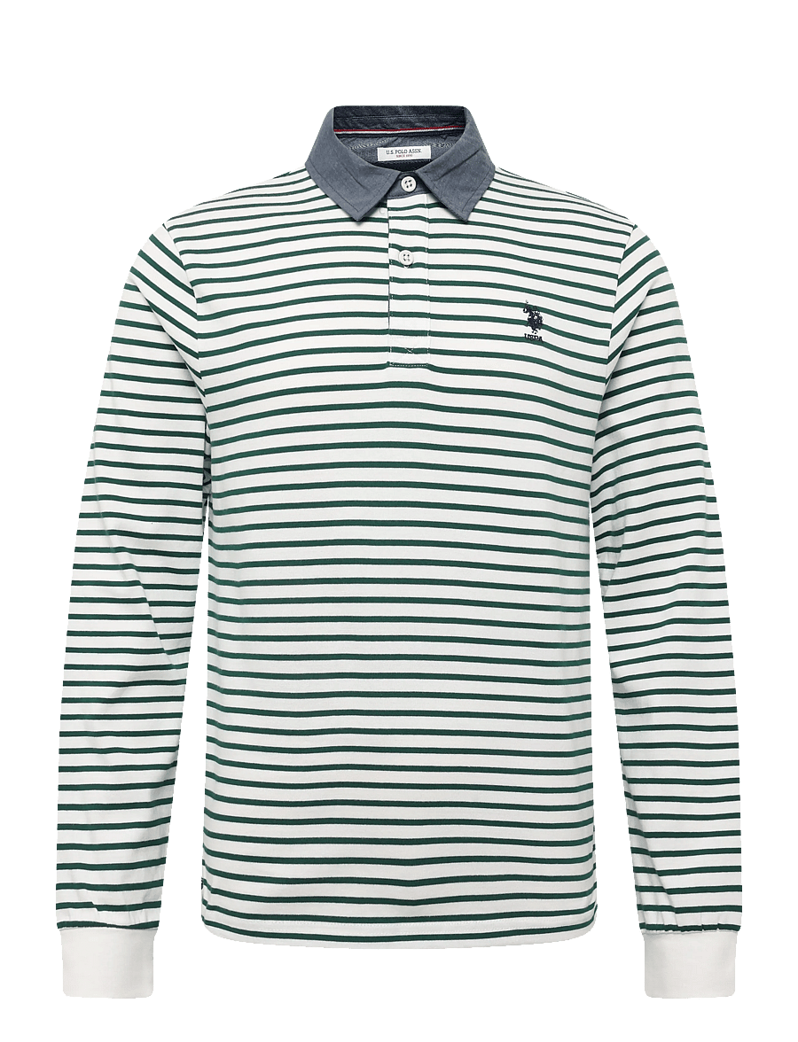 U.S. Polo Assn. - UMDEX POLO LS JRS - poloer i strik med lange ærmer - cloud dancer - 0