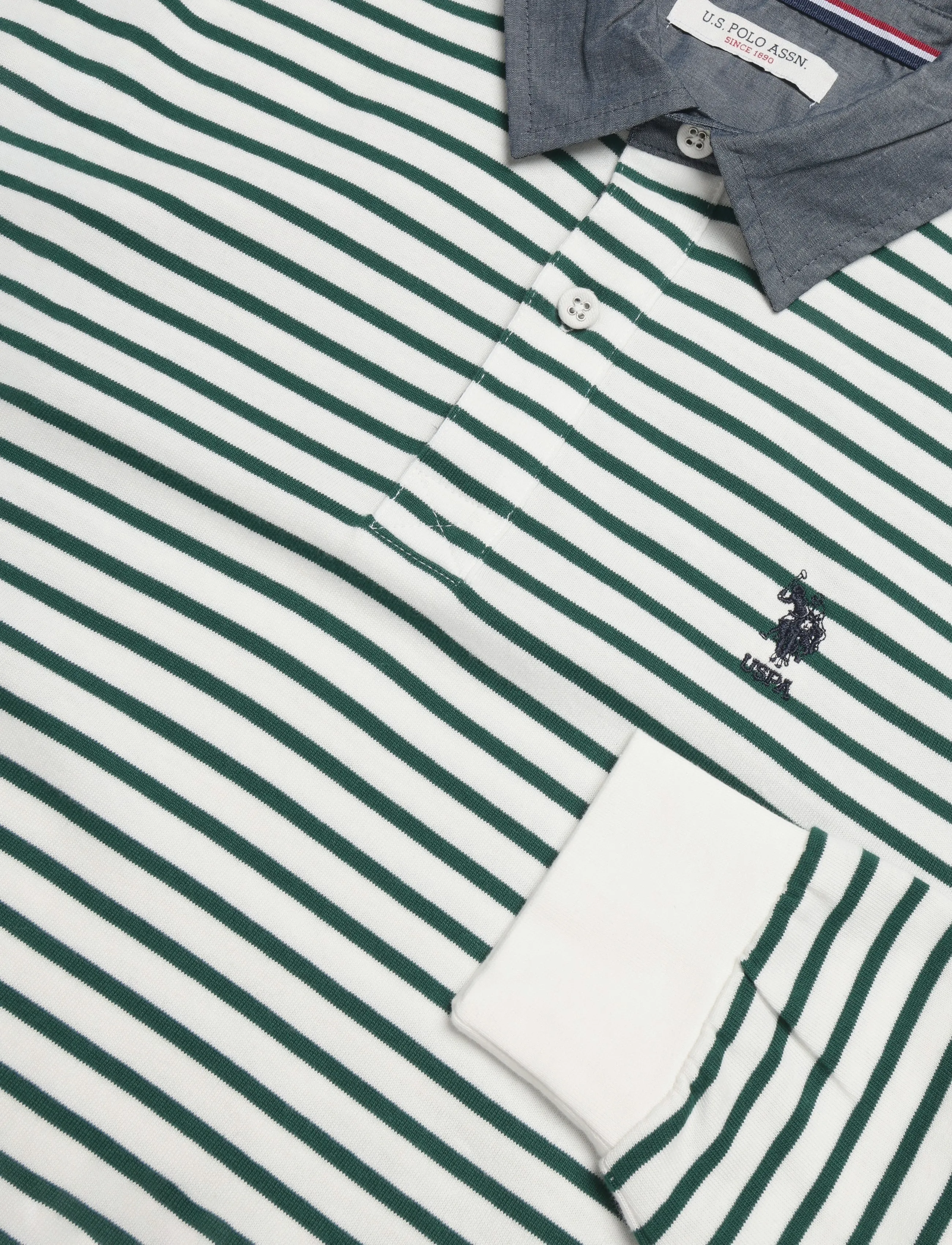 U.S. Polo Assn. - UMDEX POLO LS JRS - poloer i strik med lange ærmer - cloud dancer - 2