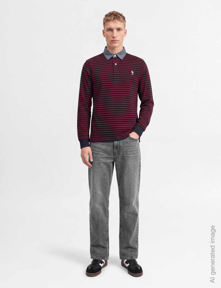 U.S. Polo Assn. - UMDEX POLO LS JRS - langærmede poloer - dark sapphire - 0