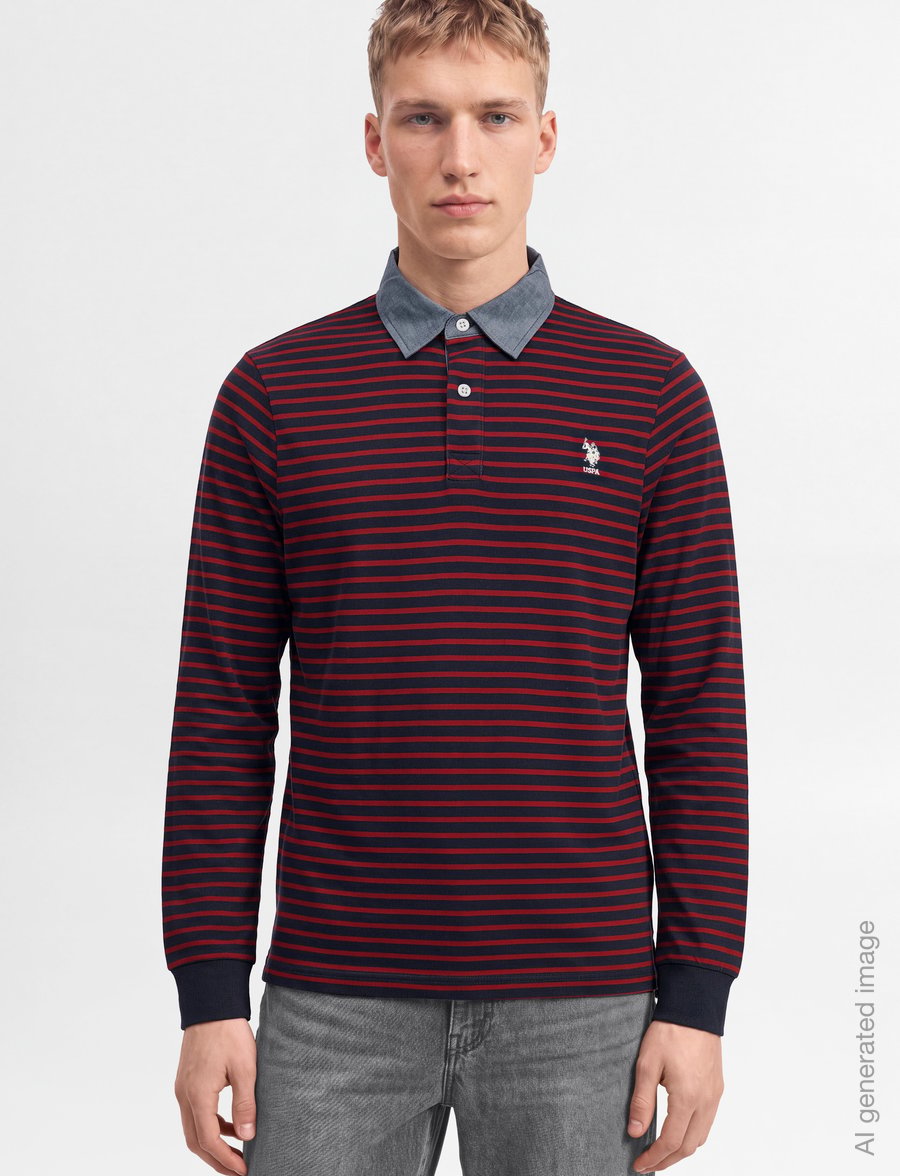 U.S. Polo Assn. - UMDEX POLO LS JRS - langærmede poloer - dark sapphire - 3