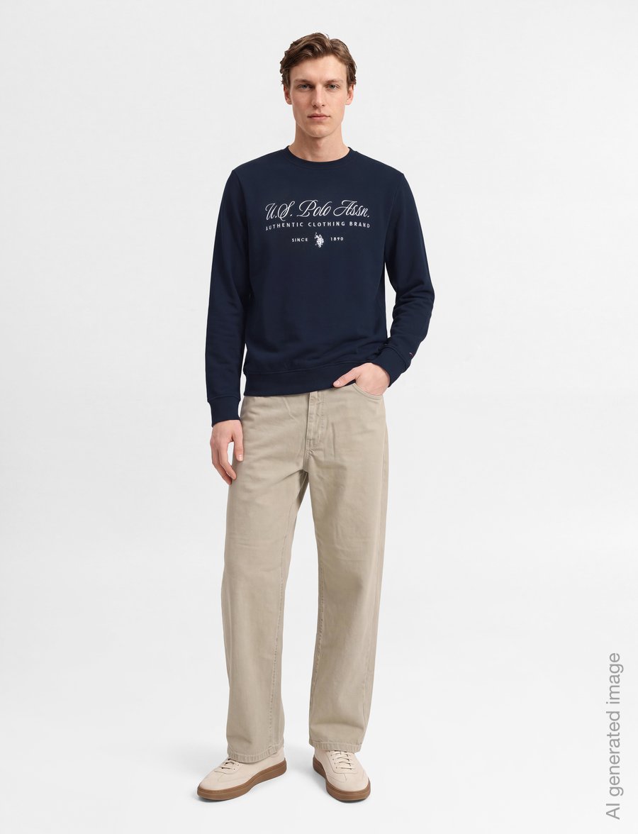 U.S. Polo Assn. - UMDIEGO TOP O-NECK SWT - sweatshirts - dark sapphire - 0