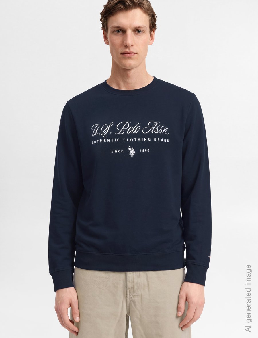 U.S. Polo Assn. - UMDIEGO TOP O-NECK SWT - sweatshirts - dark sapphire - 3