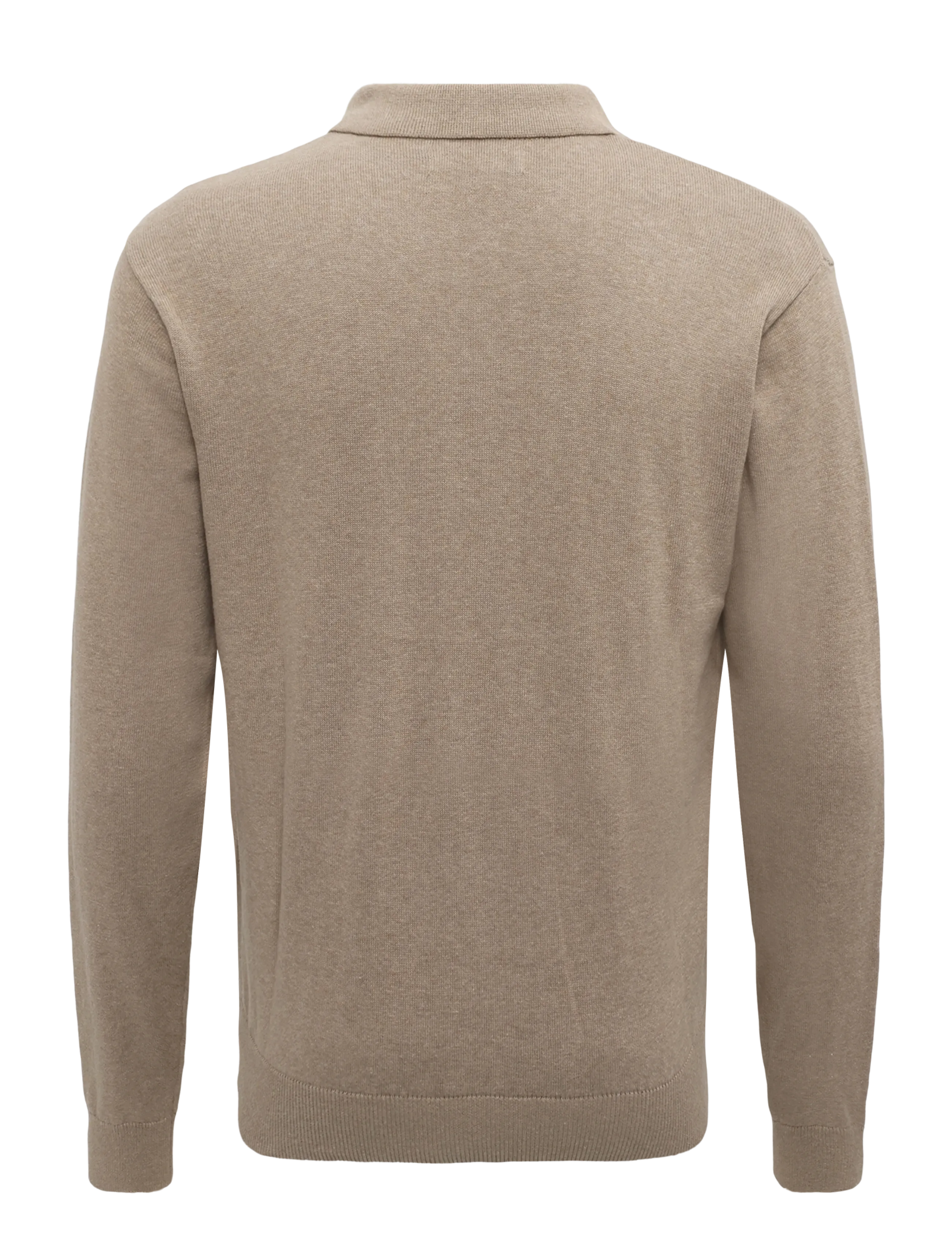 U.S. Polo Assn. - UMSANKA POLO LS KNT - höstkläder - crockery melange - 1