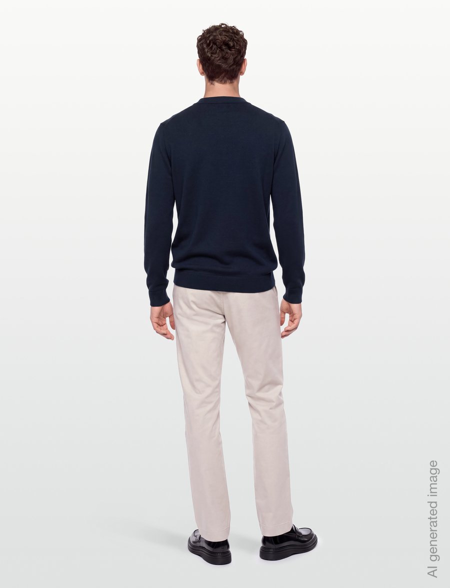U.S. Polo Assn. - UMSANKA POLO LS KNT - pikkade varrukatega kootud polod - dark sapphire - 4