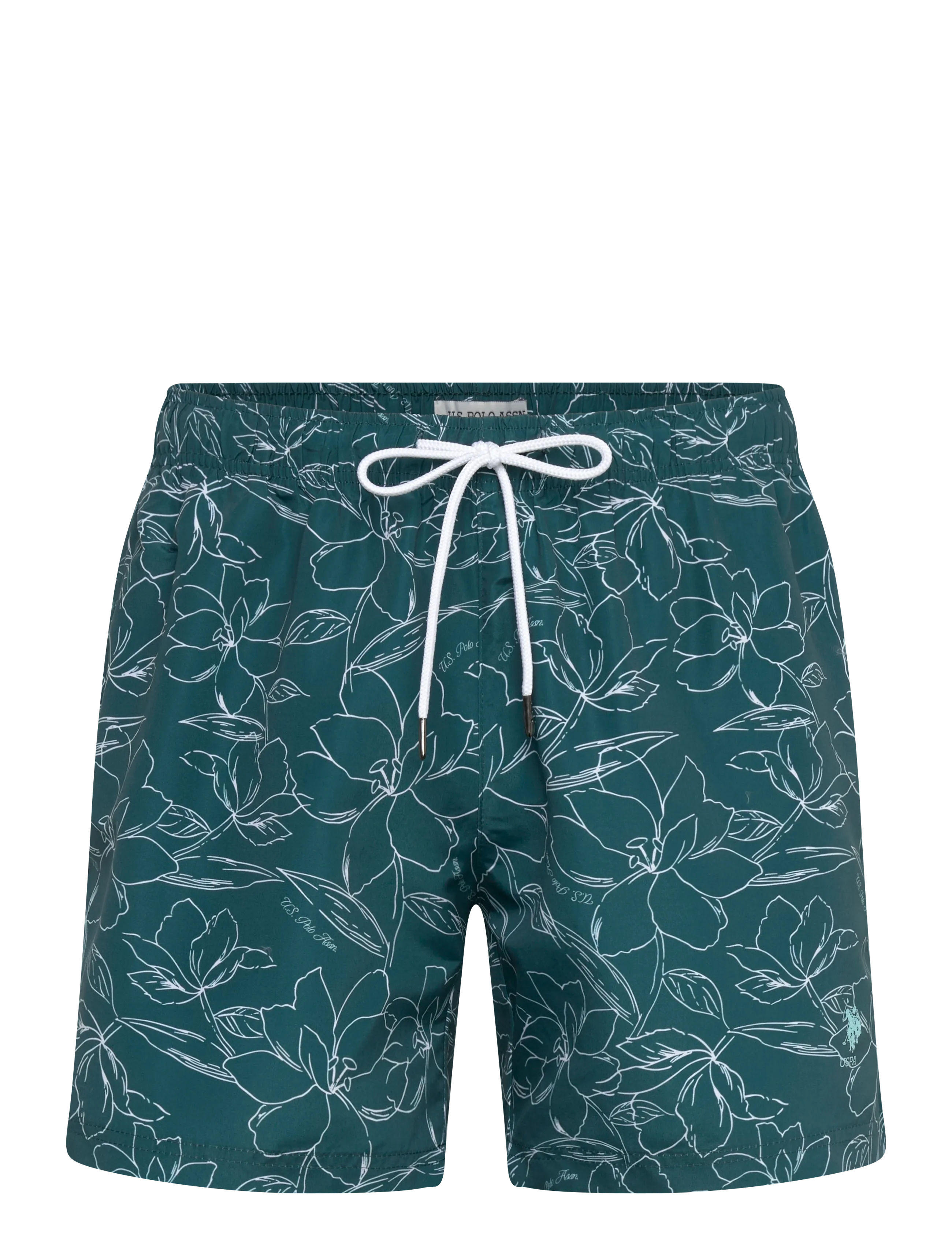 U.S. Polo Assn. UMCaine SWIM SHORT WVN - Ujumisriided - 19-4517TCX MEDITERRANEA / green