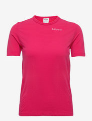 LADY RUNNING AIRSTREAM OUTWEAR SHIRT SHORT SLEEVE - ROSE RED