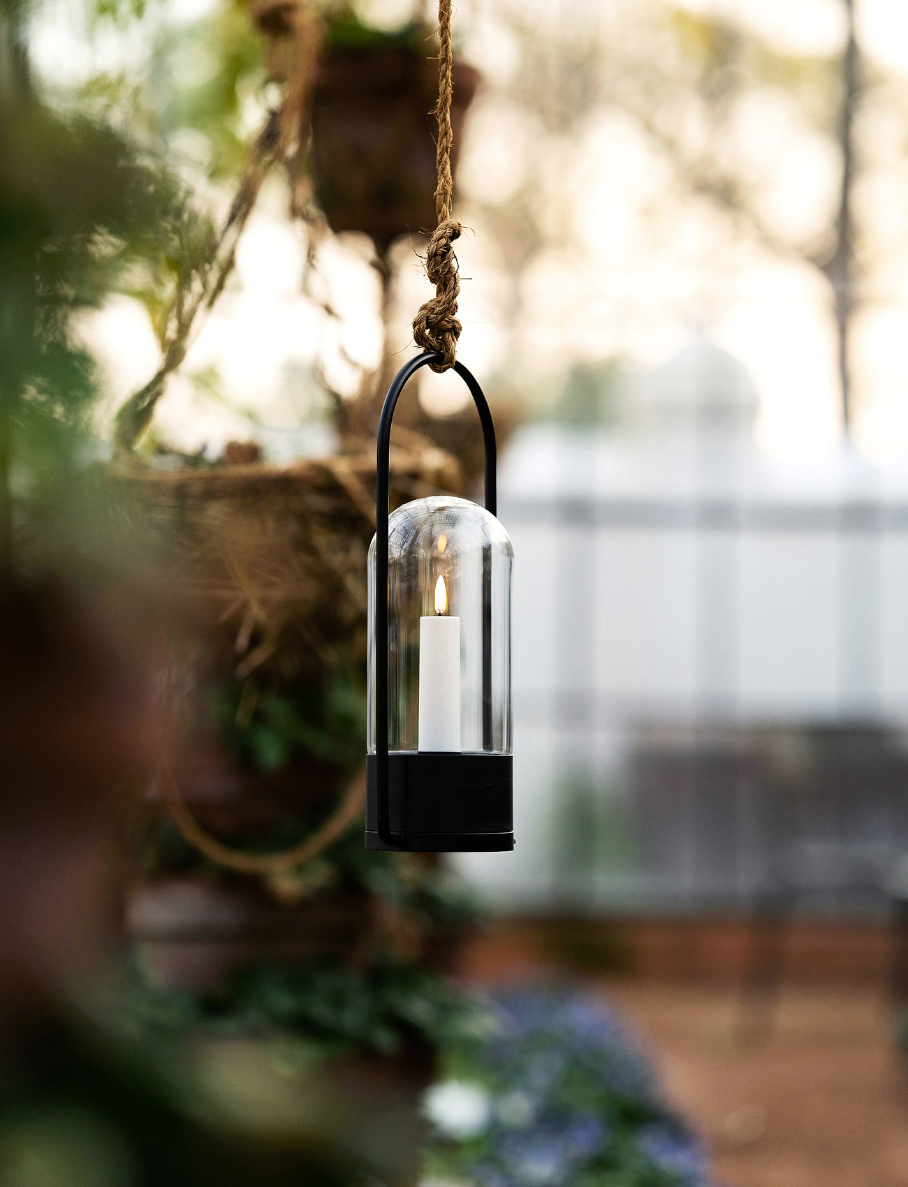 UYUNI Lighting Outdoor Lantern, H22.7 cm, Lighting, Schwarz - Lanterns, Homeware