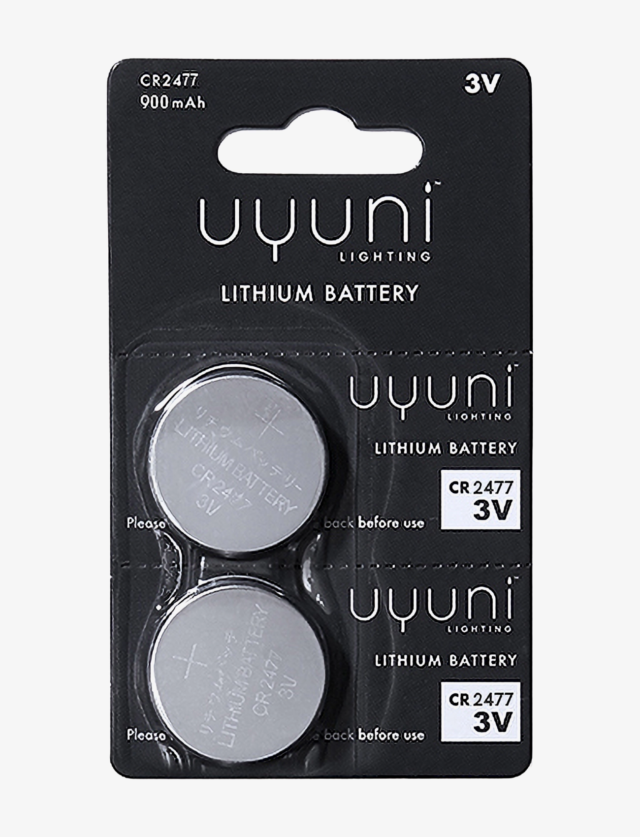 UYUNI Lighting CR2477 Battery - UYUNI Lighting - NORDIC WHITE / silver